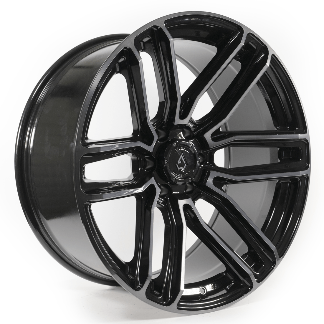 A111 ARENA 20x9 8x180 GLOSSY BLACK BRUSHED DDT FACE CLEAR