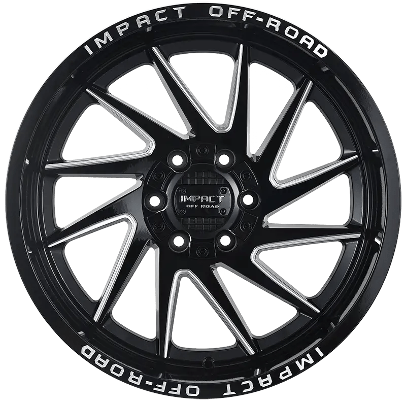 IMPACT OFF ROAD  825  20X10 6X5.5- 6X135 GLOSS BLACK MILLING WINDOWS