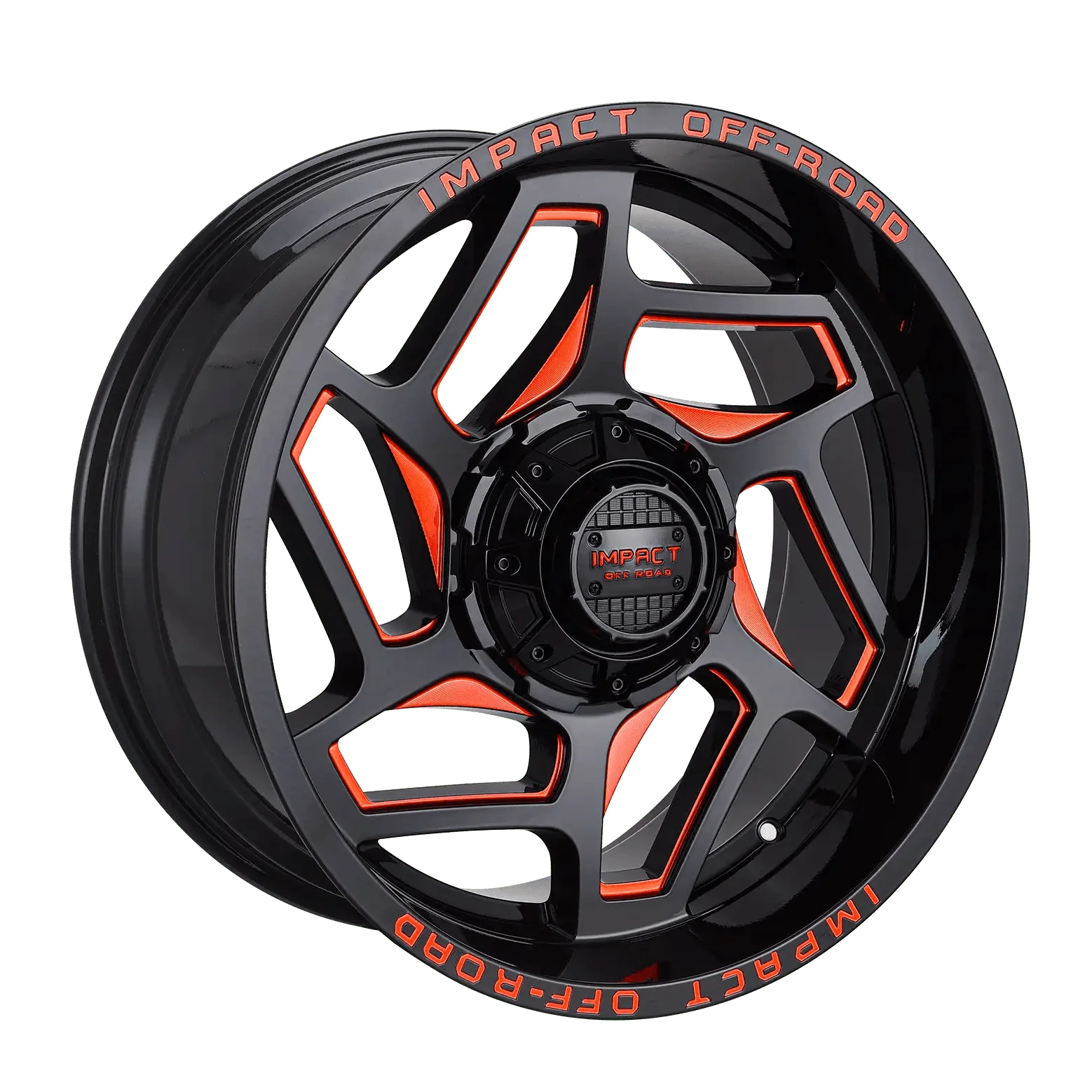 IMPACT OFF ROAD  826  20X10  5X5.5- 5X127 GLOSS BLACK RED MILLE