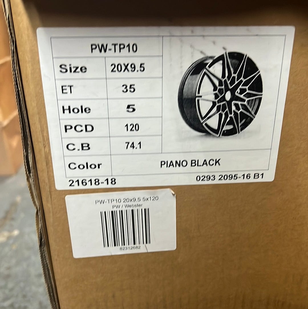 PW-TP10 WHEELS 20x9.5 5x120 PIANO BLACK