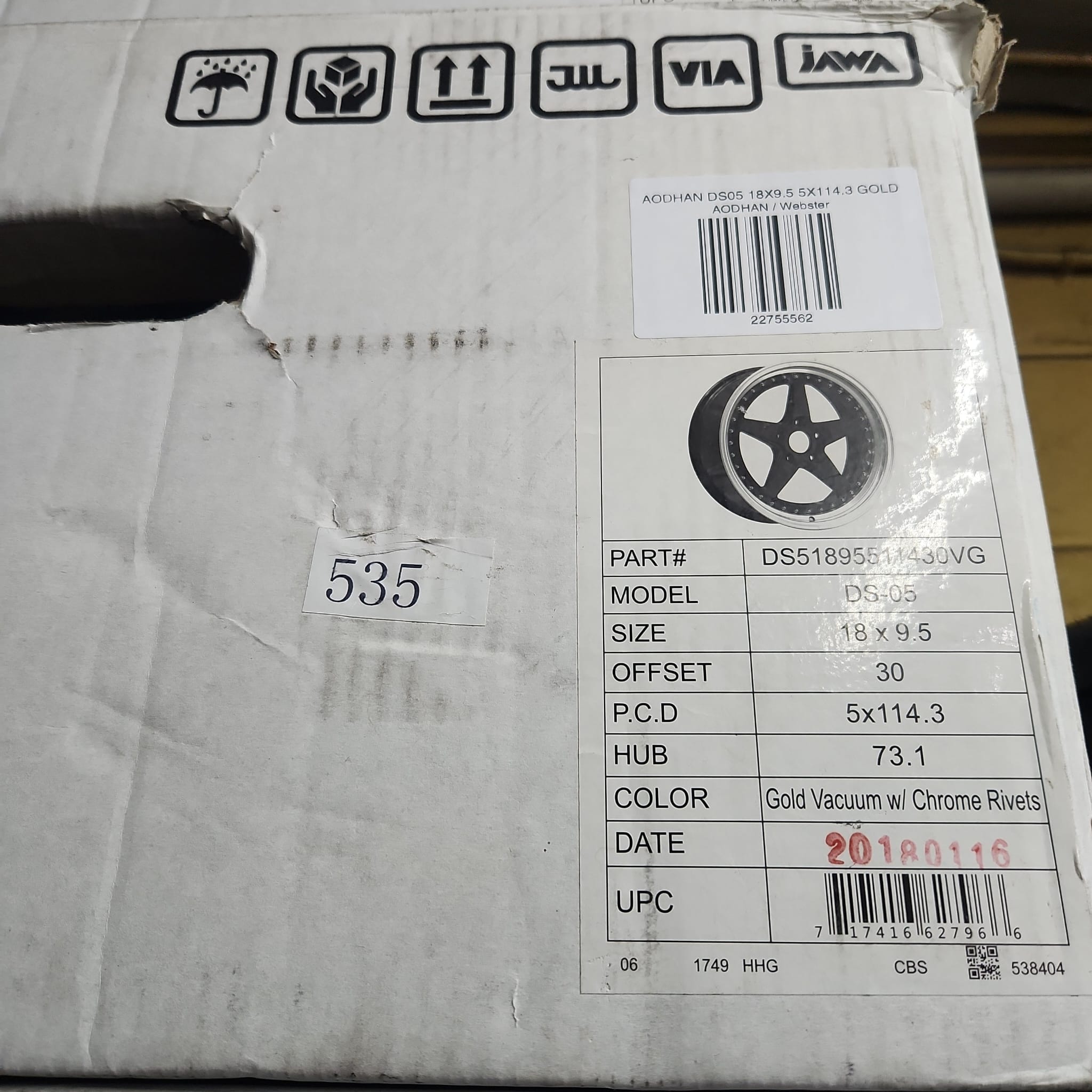 AODHAN DS05 18X8.5 5X114.3