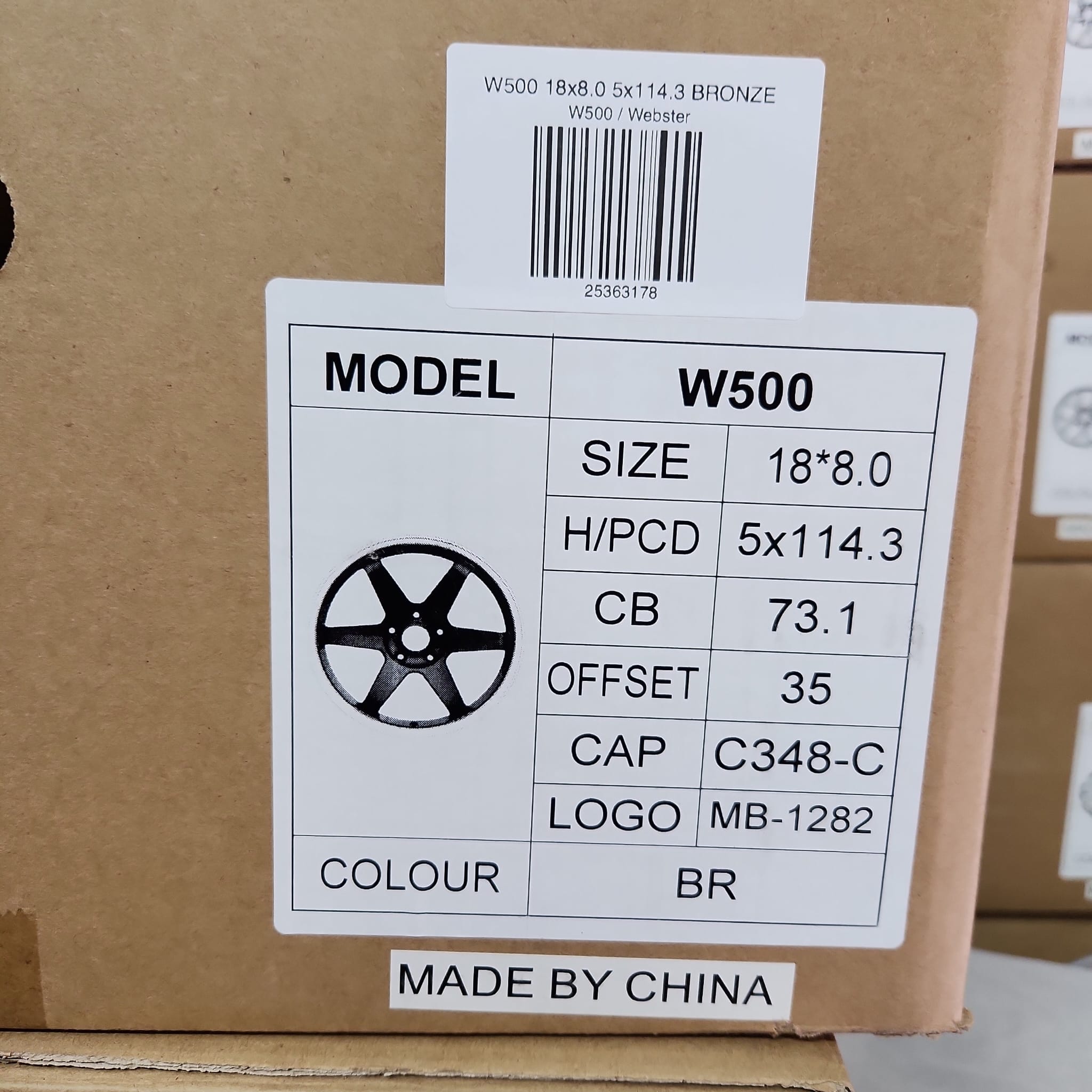 W500 18x8.0 5x114.3 BRONZE