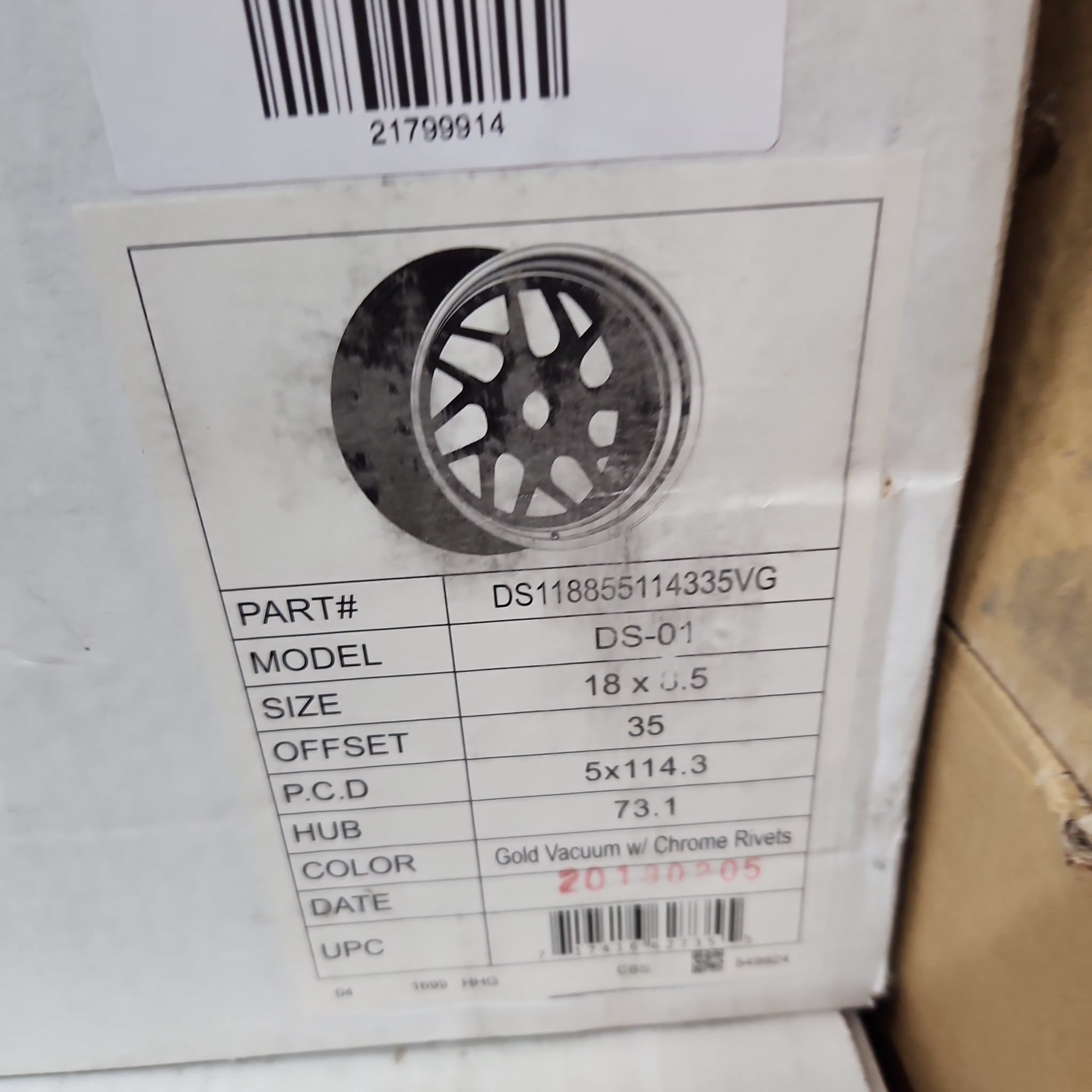 AODHAN DS01 VGD 18X8.5 5X114.3