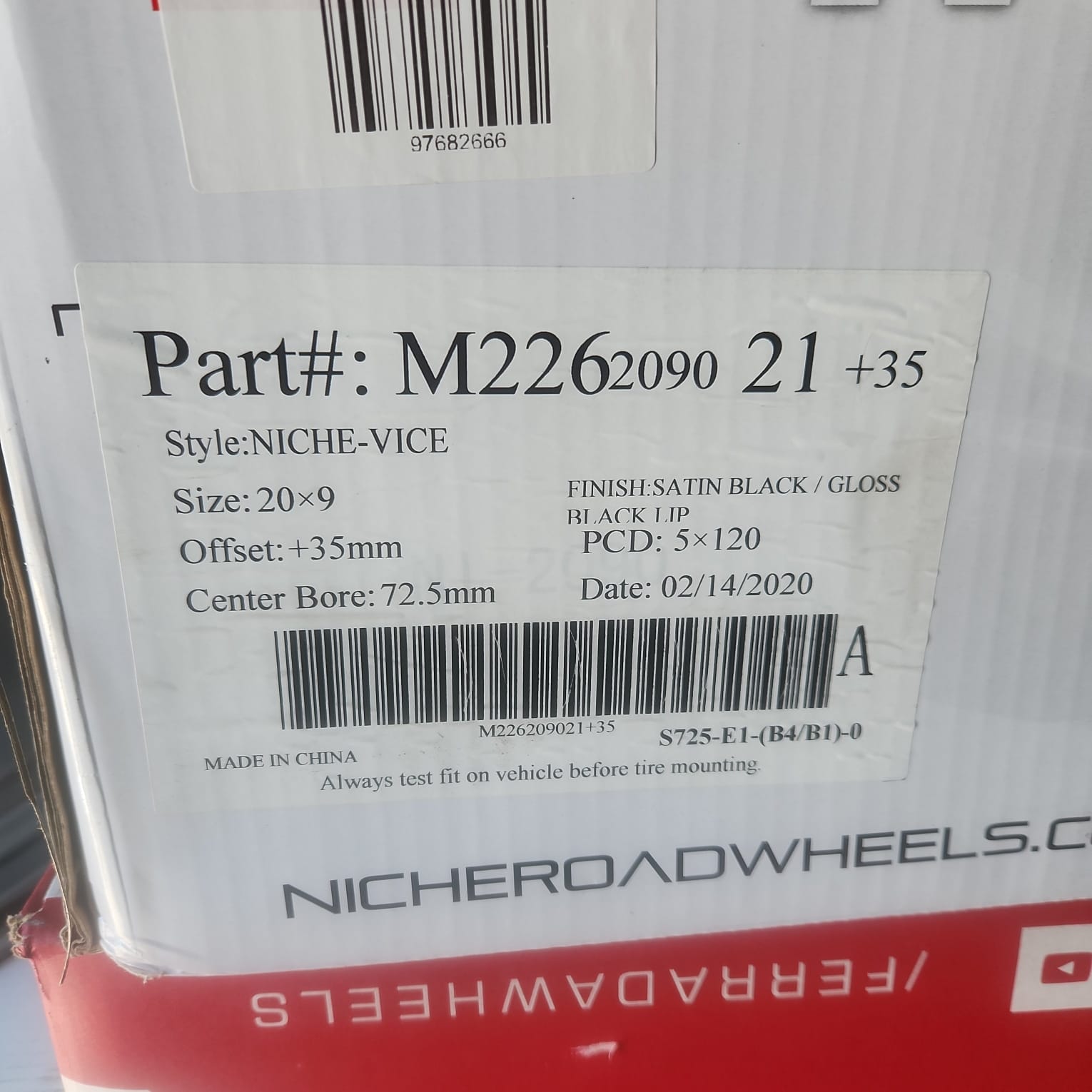 MHT M226 20X9.0 5X120