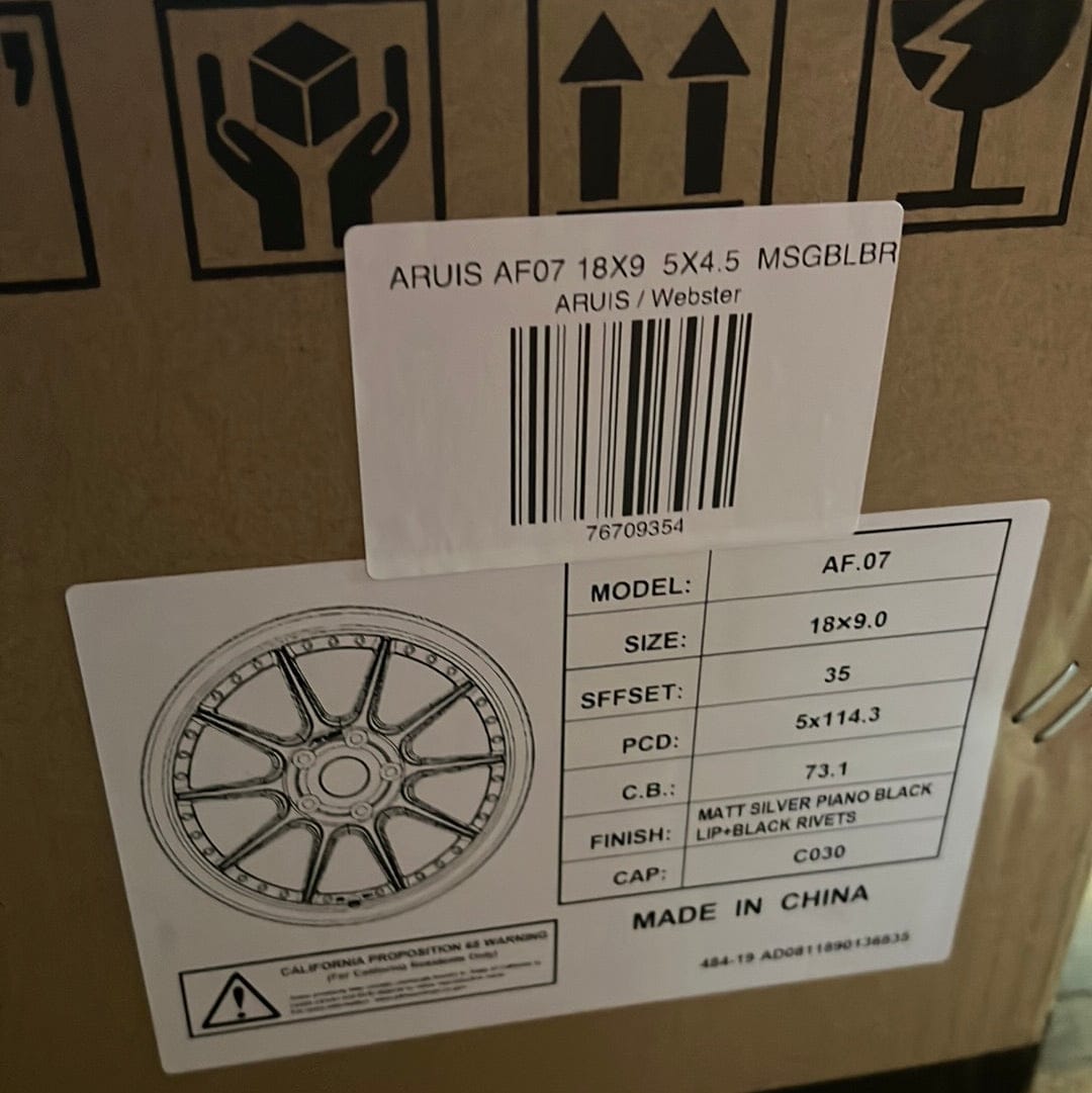 ARUIS AF07 18X9  5X4.5  MSGBLBR