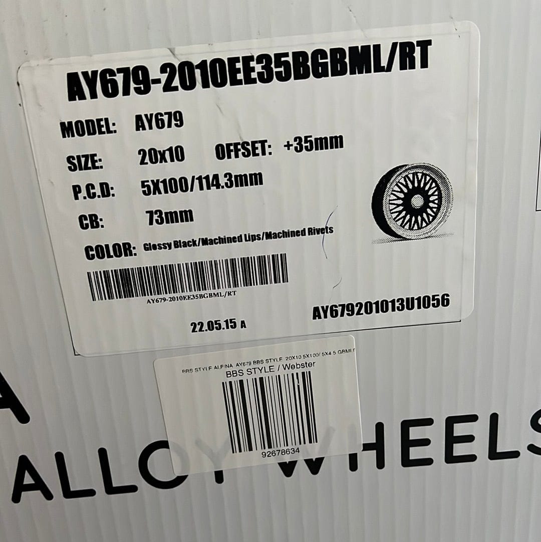 ALFINA  AY679  20X10 5X100/ 5X4.5 GBMLR