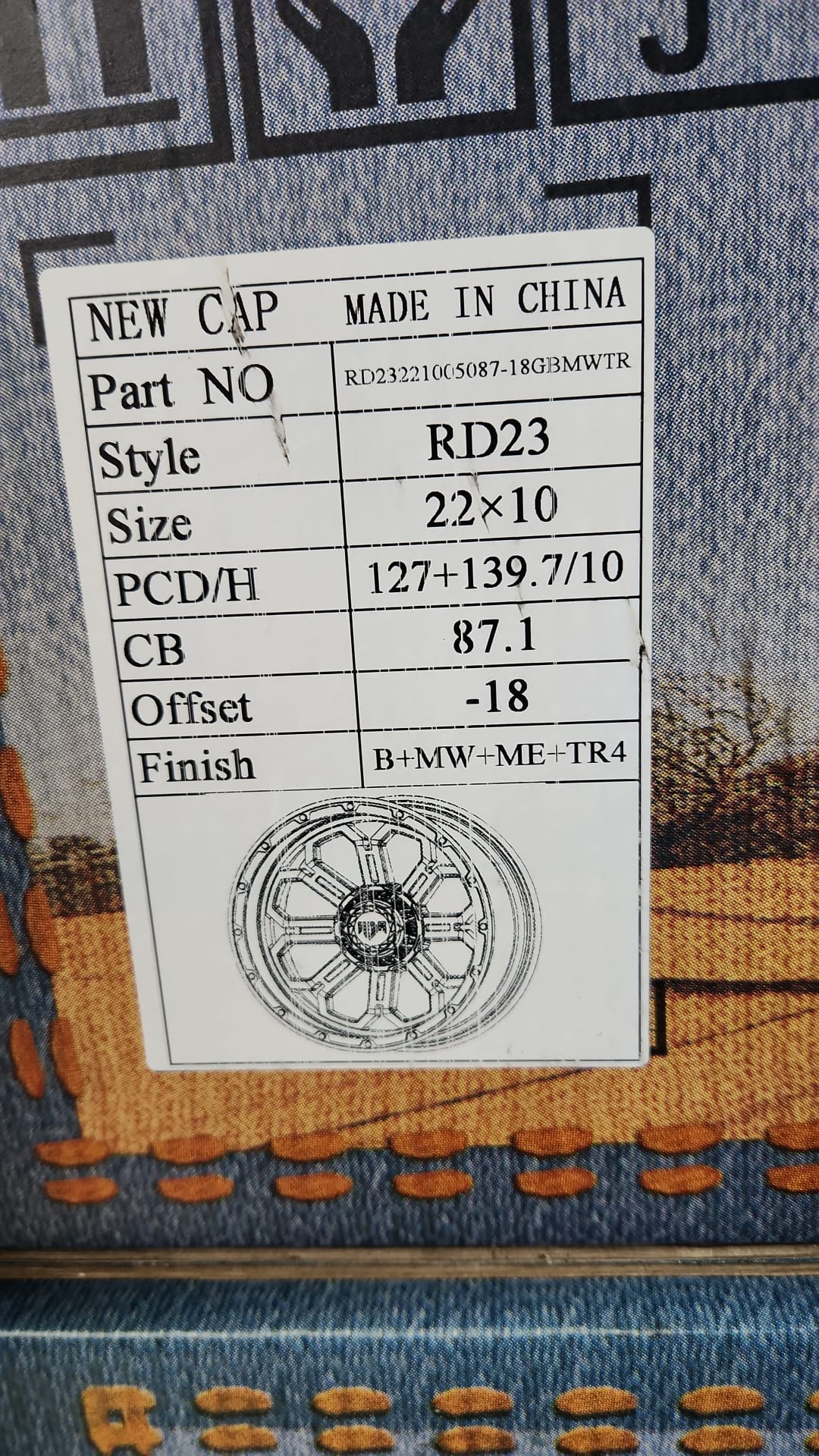 ADR RD23 22X10 5X127 5X139.7 BMW ME TR4 RED