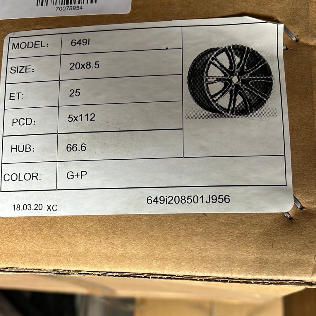 WHEELS - 6491 20X8.5 5X112