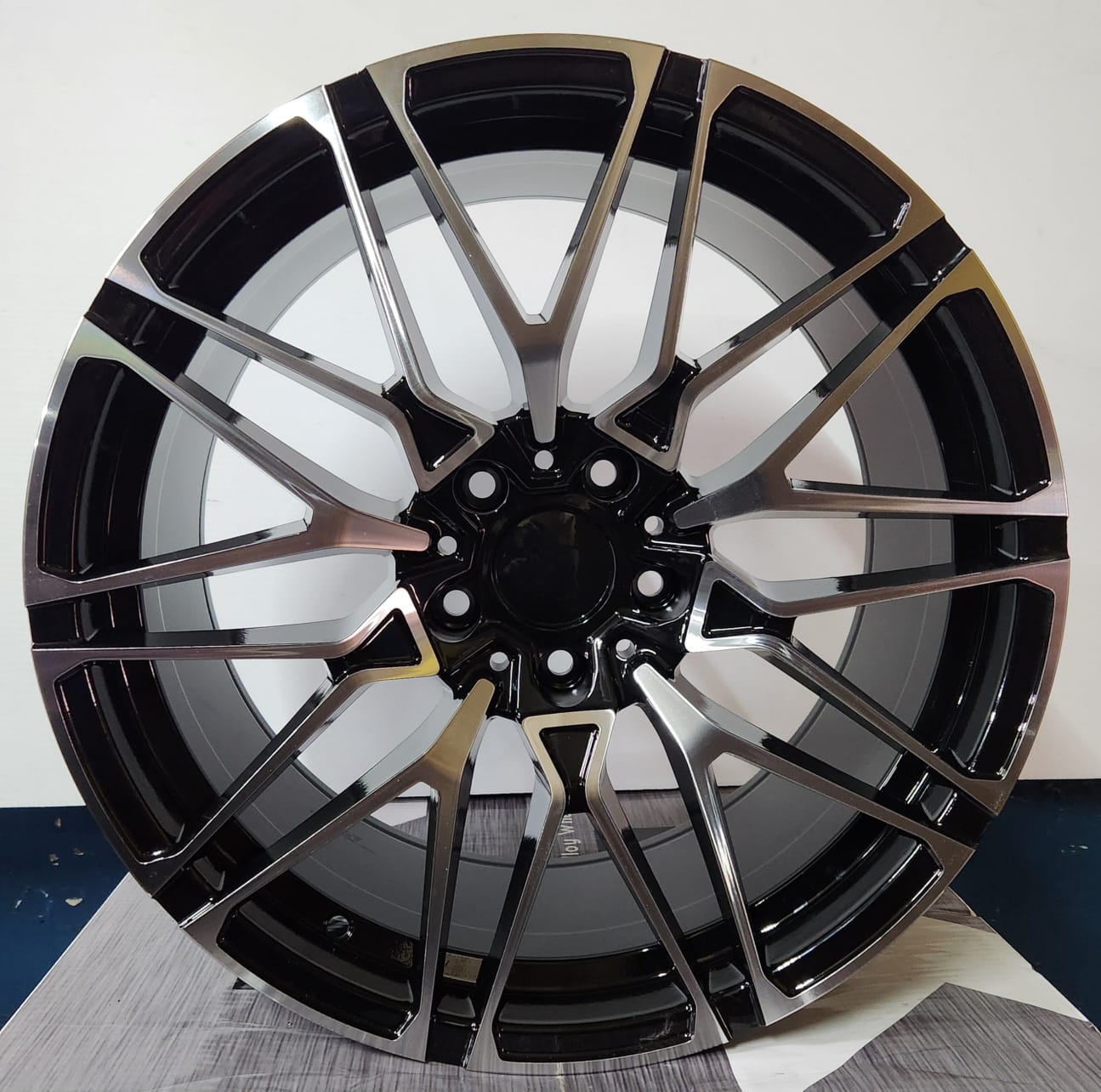 WCL207 WHEELS OE-22507 -4 418M STYLE 19X8.5 5X120 PIANO BLACK MACHINE FACE