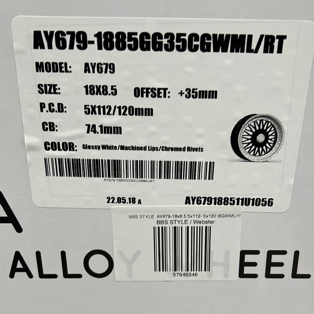 AY679-18x8.5 5x112- 5x120 BGWML/RT