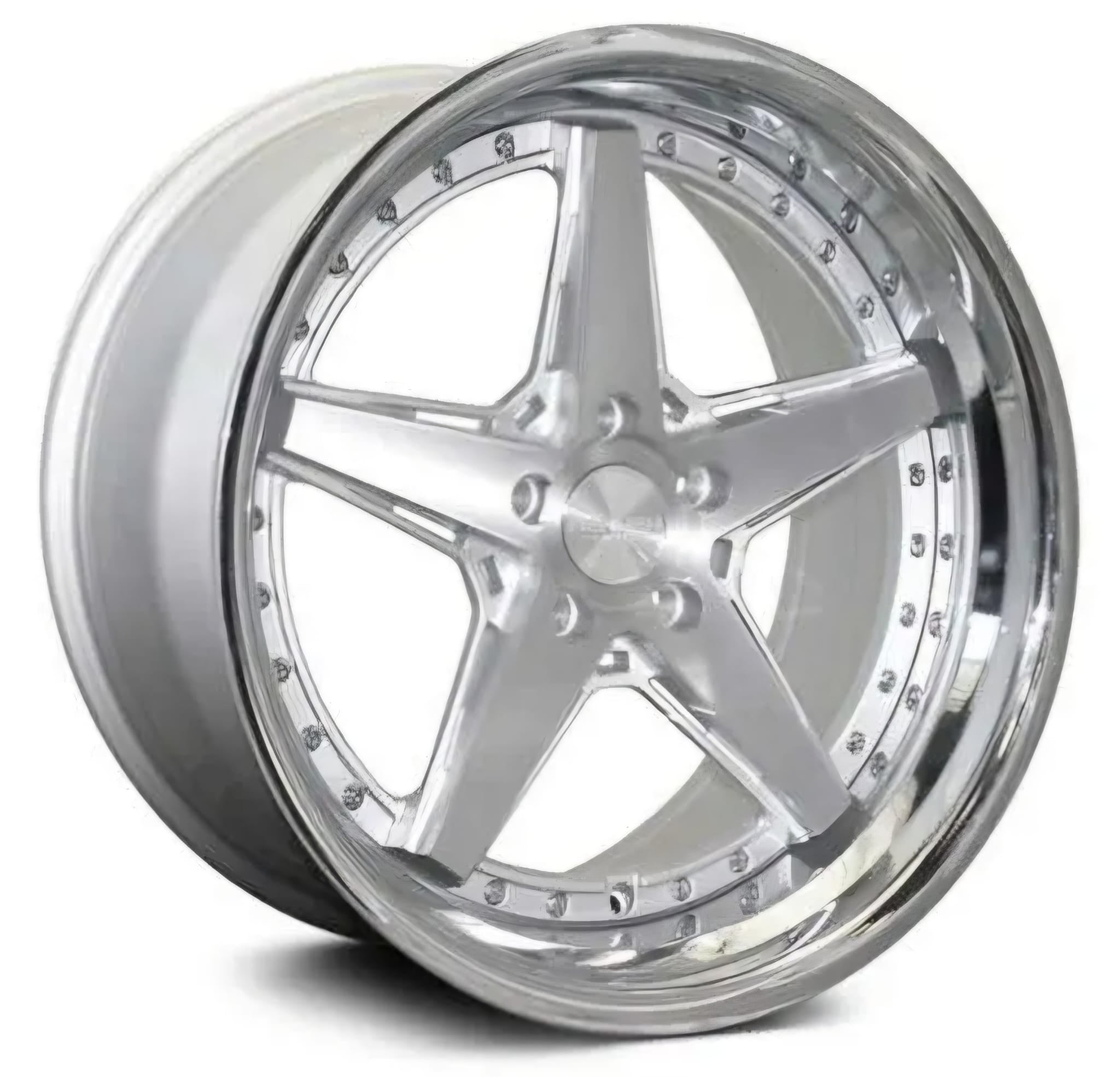 RENNEN CSL7 19X9.5 5X114.3  SILVER BRUSED / CHROME SSL LIP
