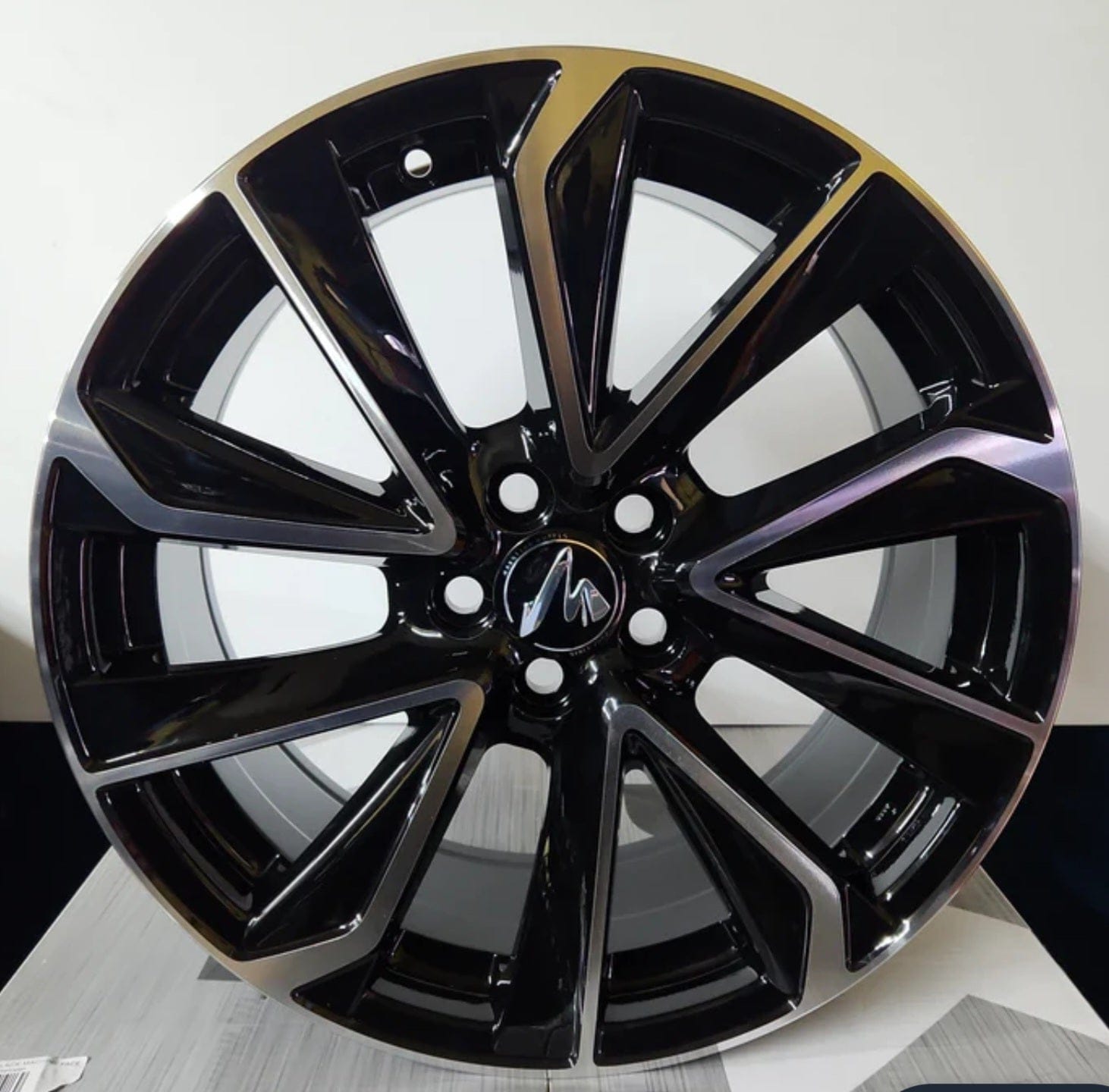 54-103 17X7.0 5X100 BLACK MACHINED