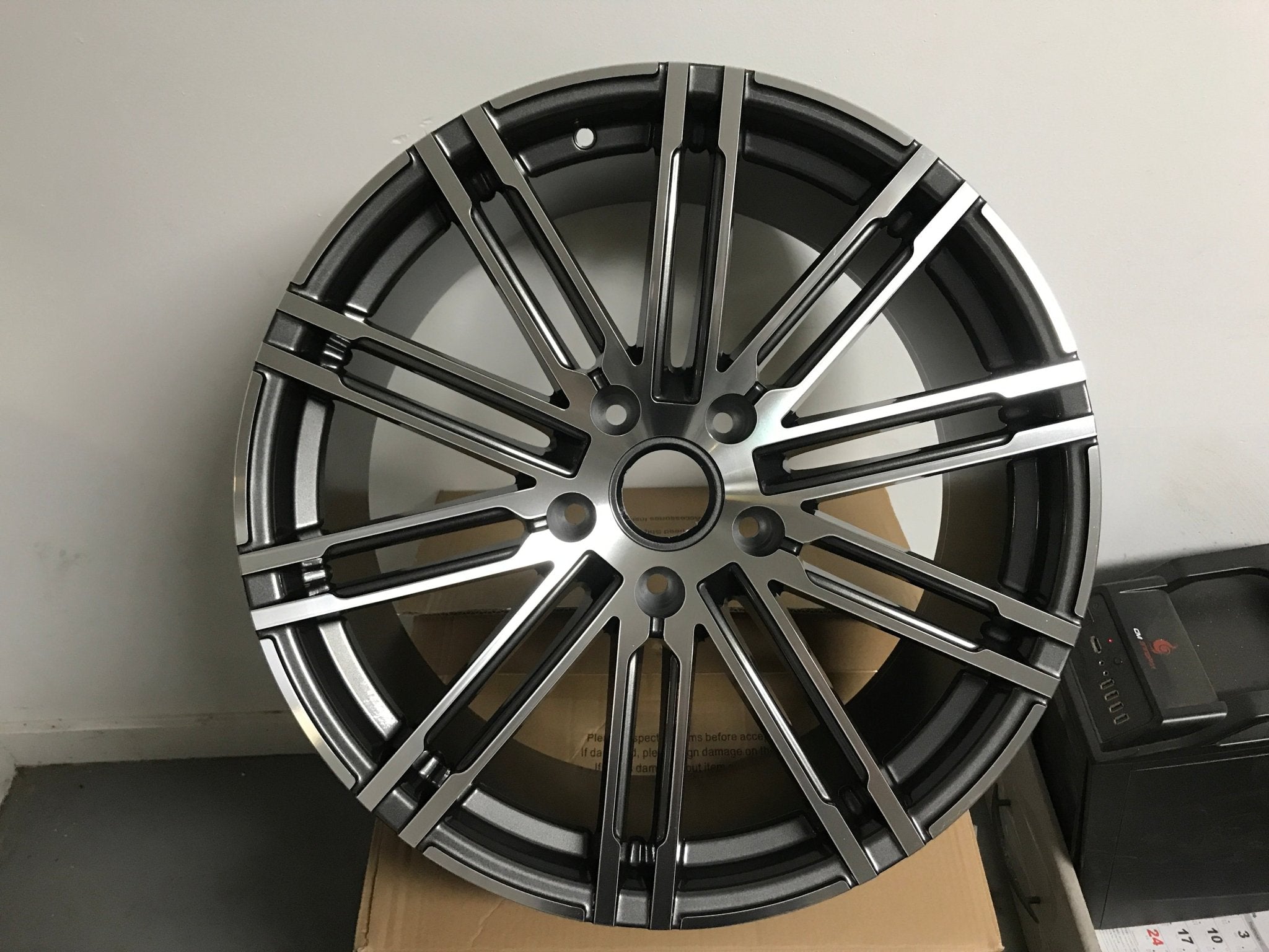 W858 1026 Gunmetal Machined Face 20x8.5 Et28 5x112 CB66.45