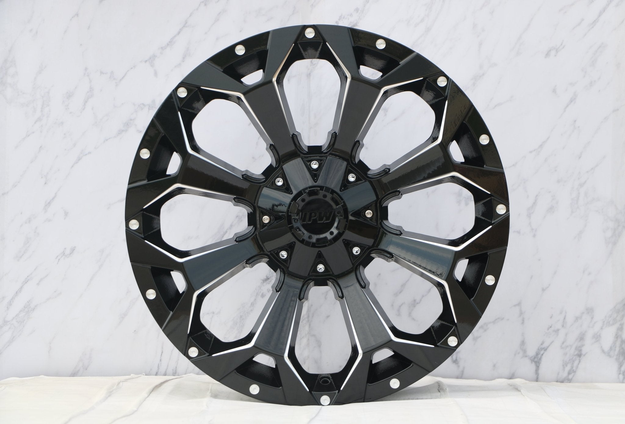 W950 1521 Gloss Black Milled 20x9.0 ET0 6x135/139.7 CB106.1