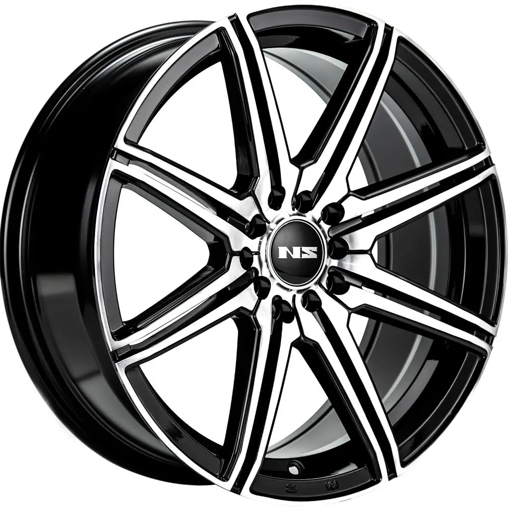 NS 1603 15X7.0 4X100 4X4,5 BLACK  MACHINED FACE