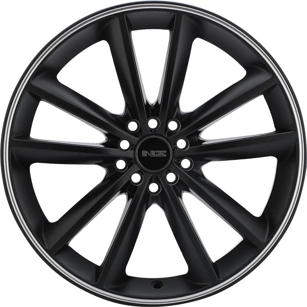 NS 9012 18X7.5  5X100- 5X4.5 MATTE BLACK MACHINED LINE