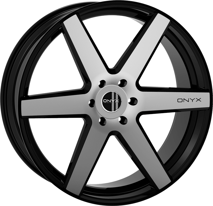ONYX 910 22x9.5 5  LUG BLANK GLOSS BLACK MACHINE