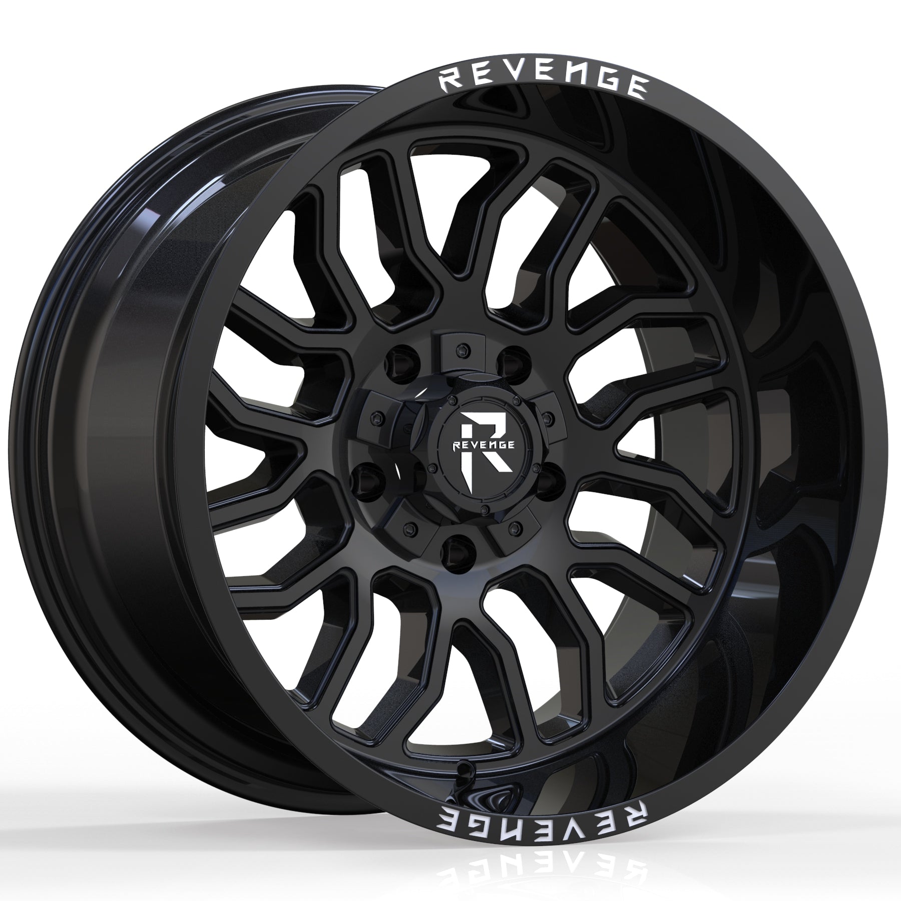 REVENGE RV-205 20X10 5X150-5X139.7 GLOSS BLACK