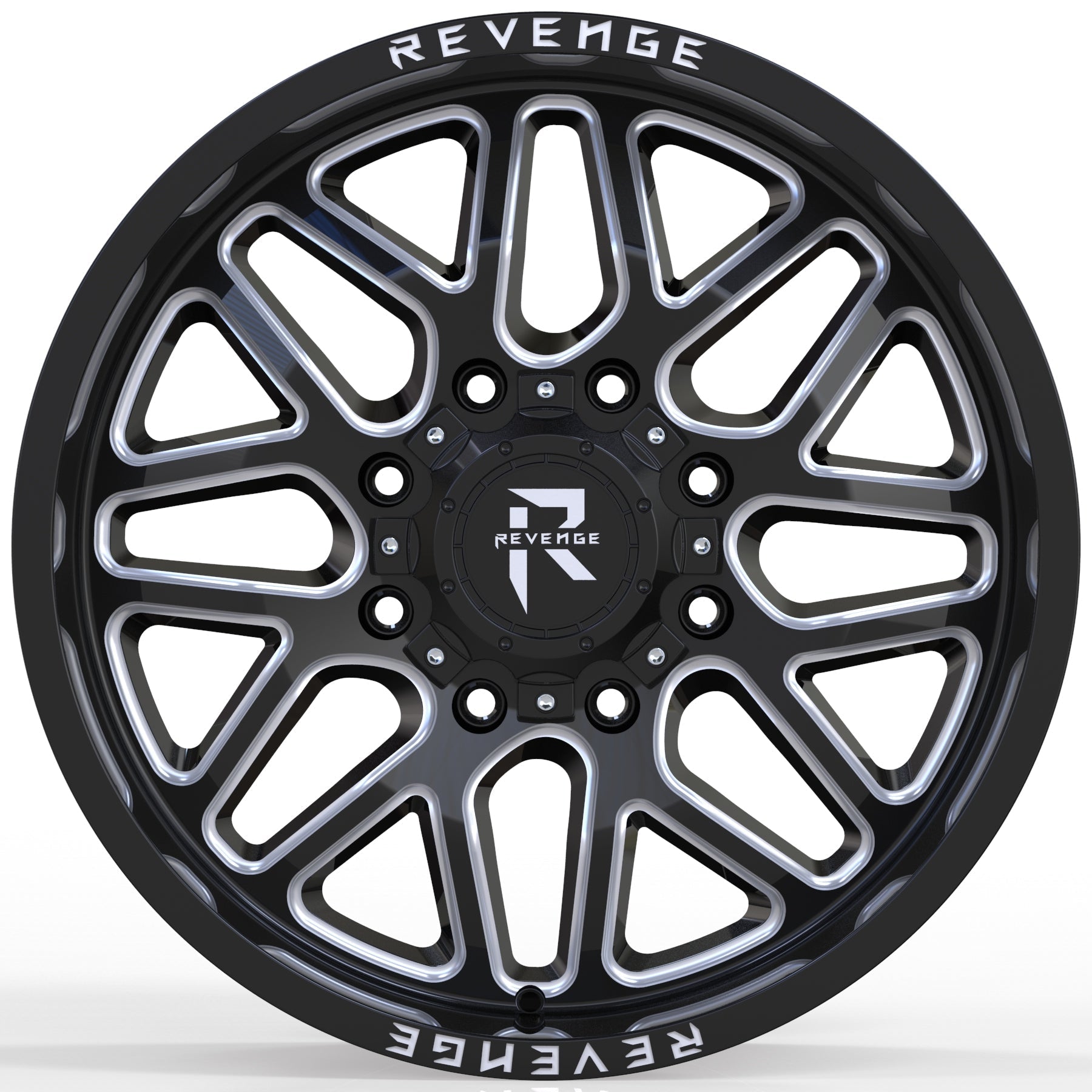 REVENGE RV-206 20X10 8X170 BLACK MILLED