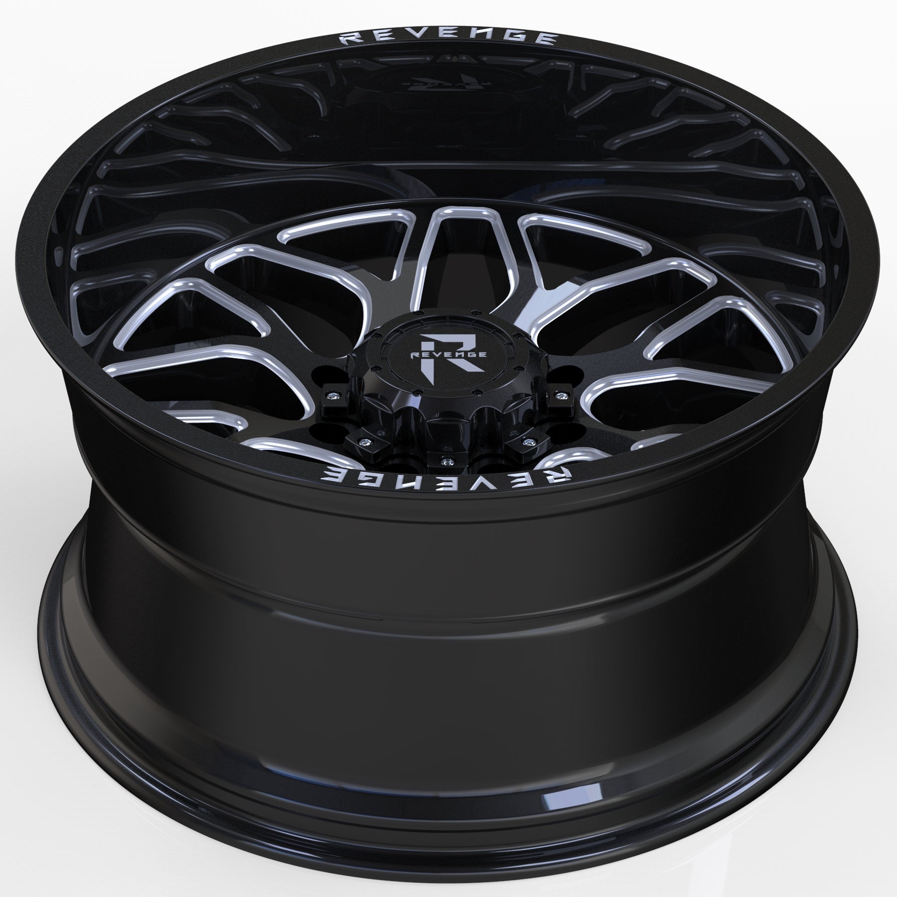 REVENGE RV-206 20X10 8X170 BLACK MILLED