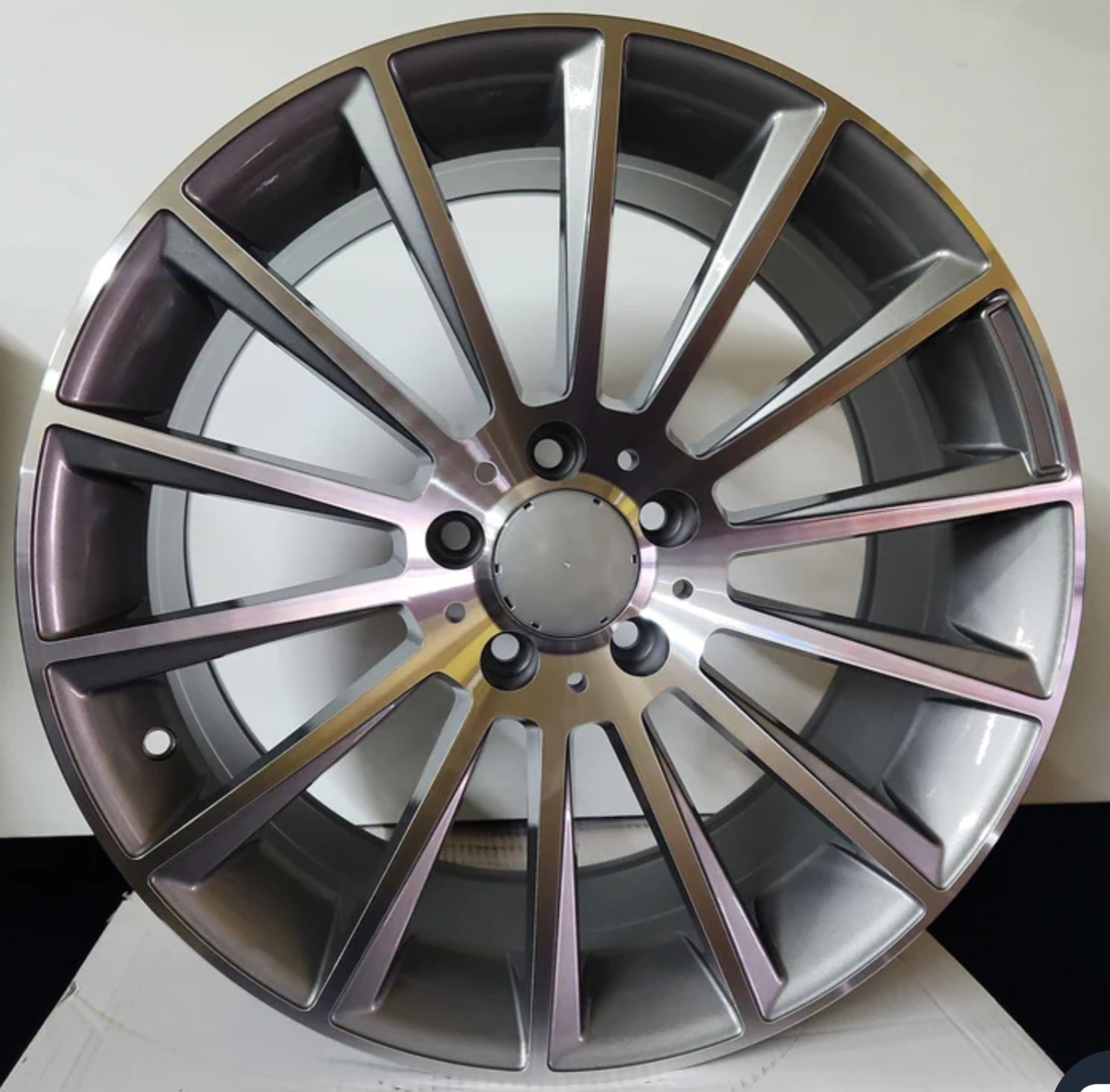 0E-0236 22646-8 WHEELS 18x8.5 5x112 GUN METAL MACHINED FACE