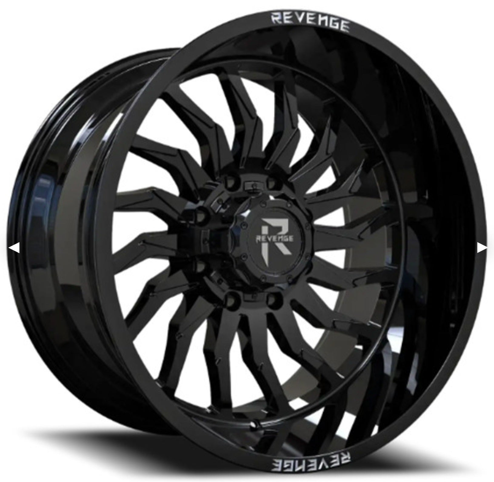 REVENGE RV-204 20X10 5X127 5X139.7 GLOSS BLACK