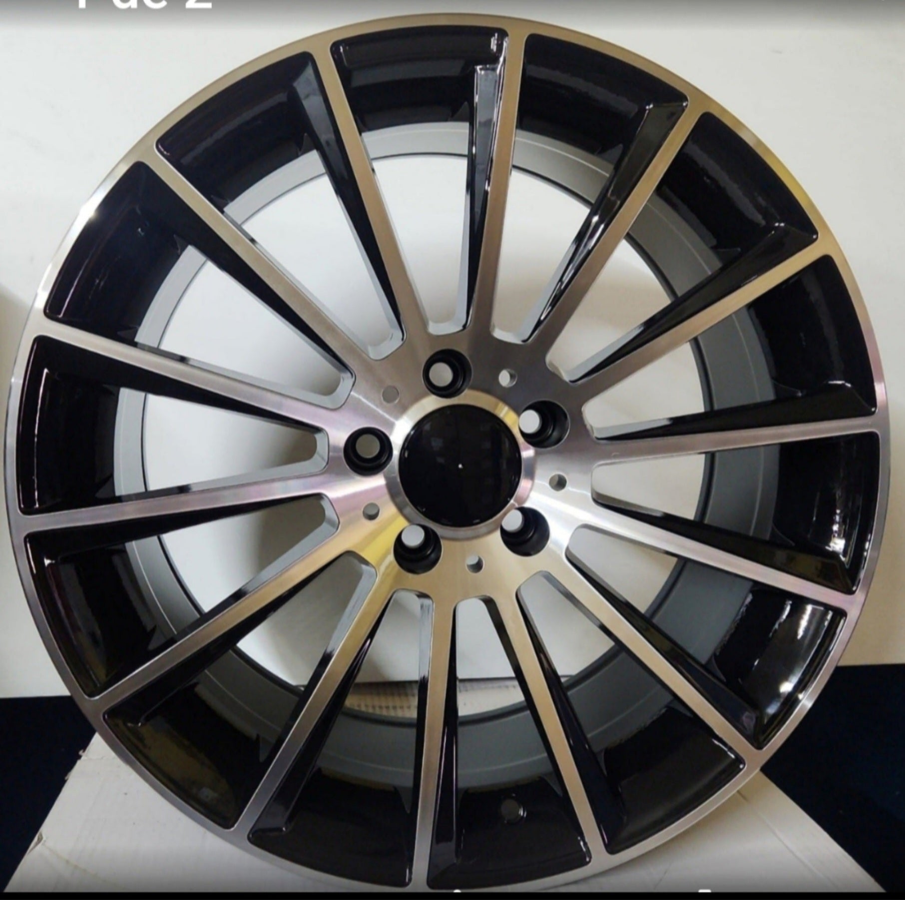 OE-0236 ZS236 19X8 5X112 BLAC MACHINED FACE