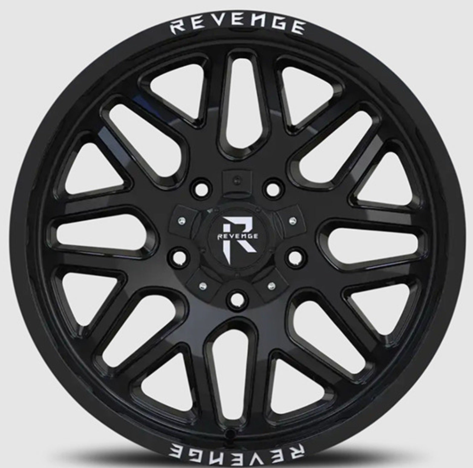 REVENGE RV-206 20x10 5x127 5x139.7 GLOSS BLACK
