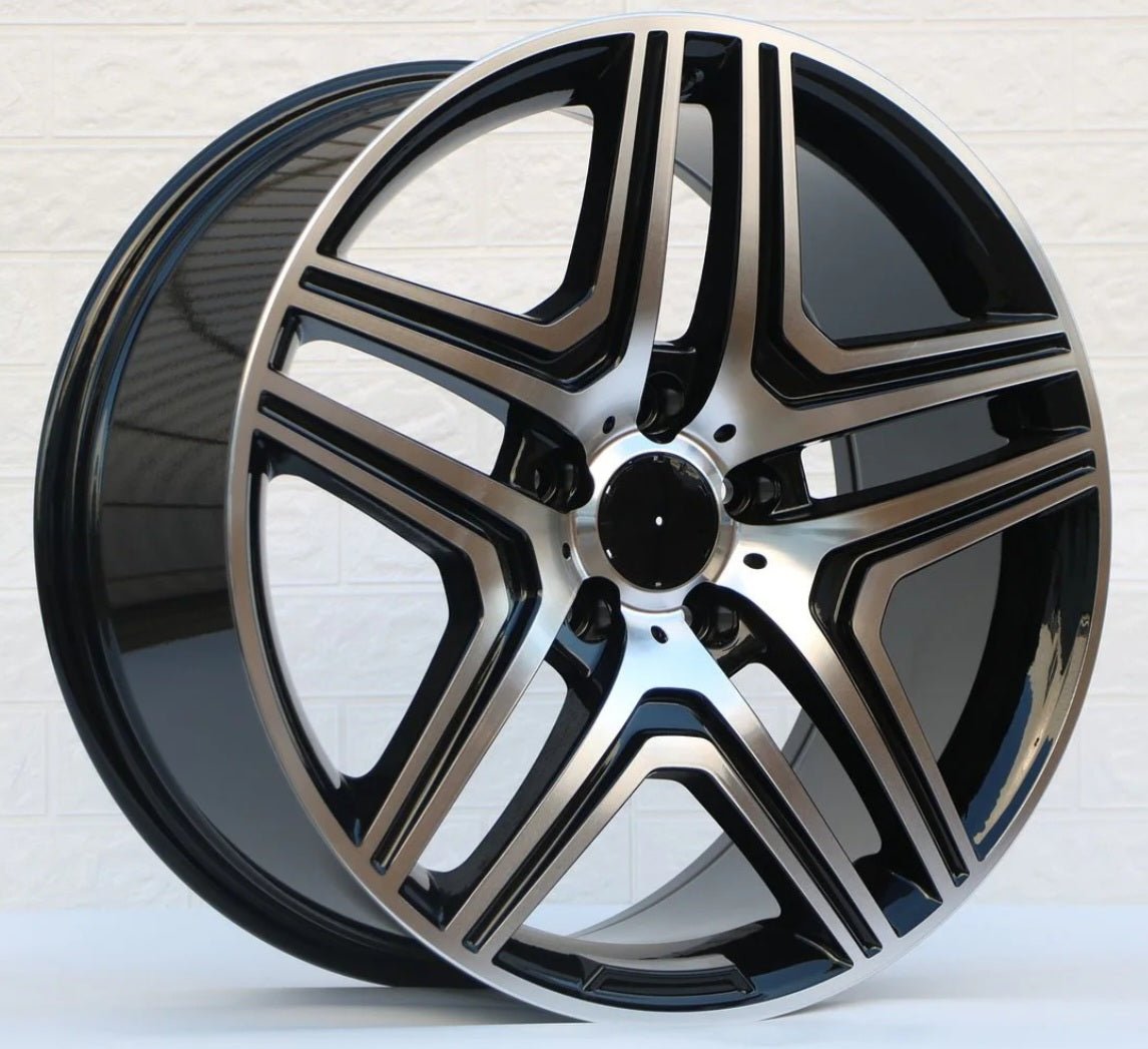WHEELS W824 22X10 5X112  GUN METAL MACHINE FACE