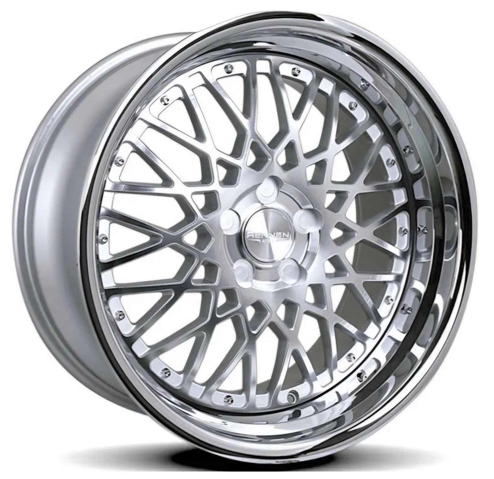 RENNEN CSL5 20x10.0  5X114.3  SILVER BRUSHED FACE W CHROME SSL LIP