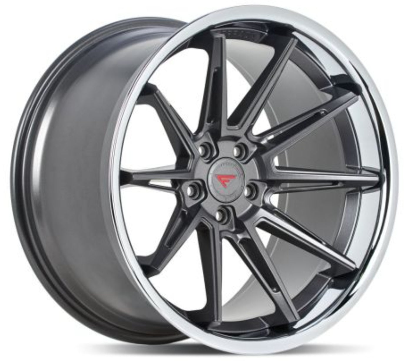 FERRADA CM2 20x11.5 5x112 ET30 CB 66.56mm MATTE GRAPHITE CHROME LIP SUPER DEEP CONCAVITY