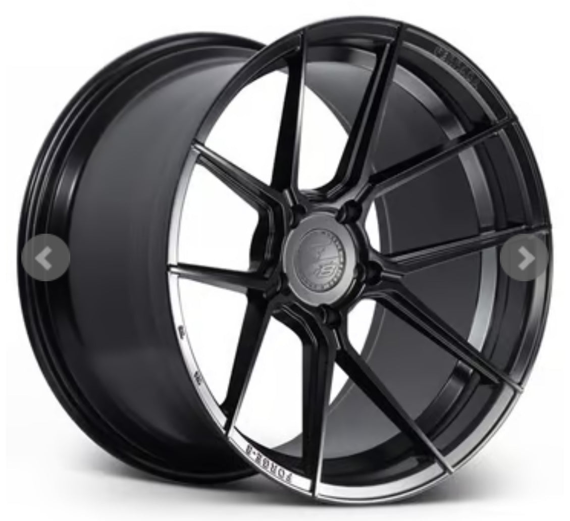 FERRADA FORGE-8 F8-FR8 20x11.5 5x112 ET32 CB 66.6mm MATTE BLACK SUPER DEEP CONCAVITY