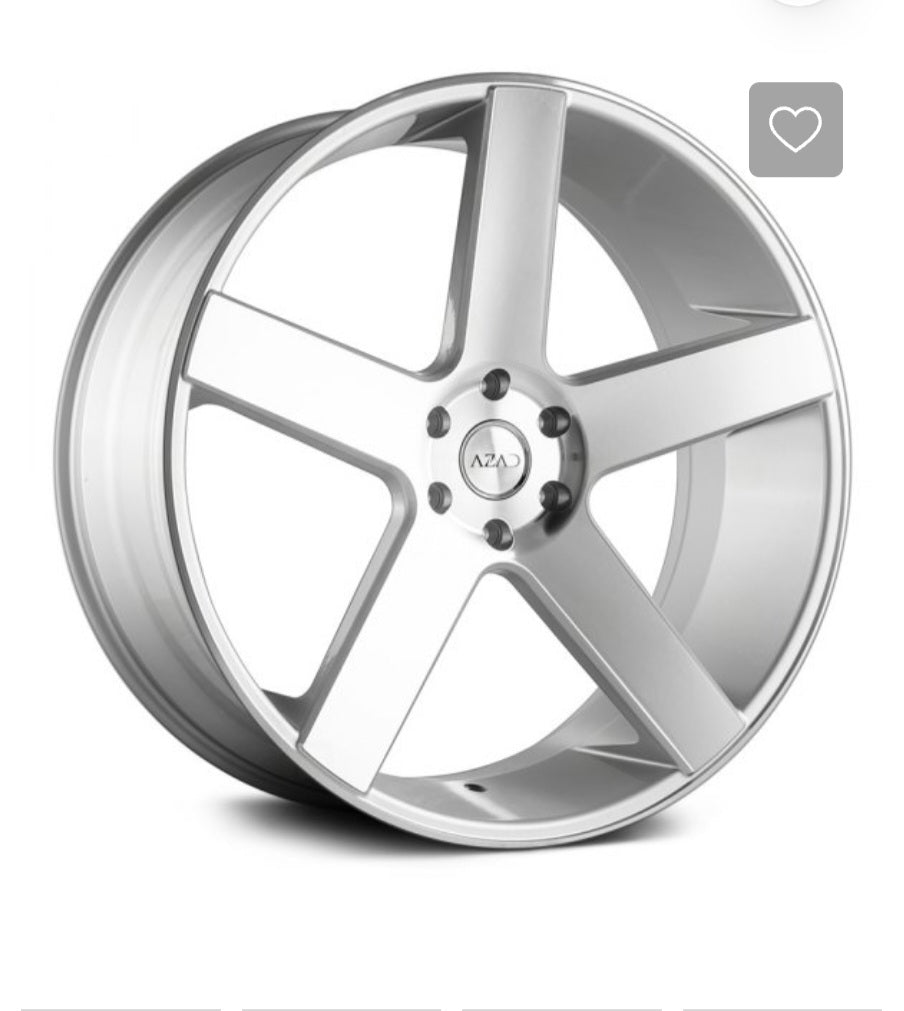 AZ5198 26X10 BLANK SILVER MACHINED FACE