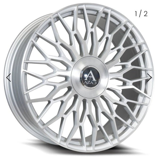 AZAD AZ301 22X9.0 5x112- 5x114.3 BRUSHED SILVER