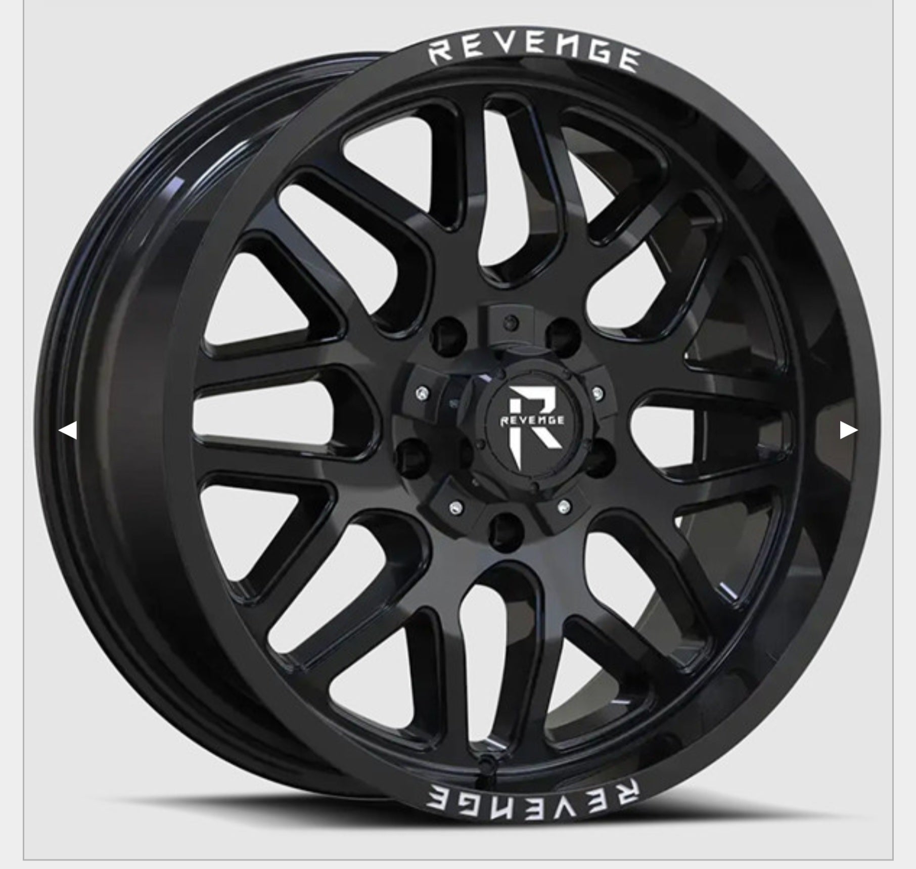 REVENGE RV-206 20X10 5X127-5X139.7 GLOSS BLACK