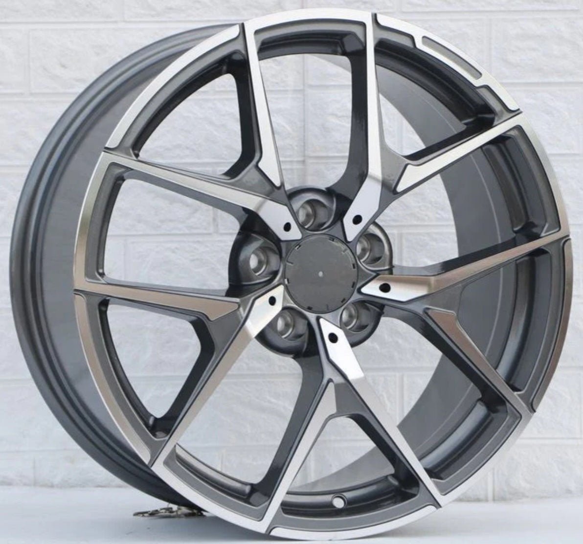 W838 20X8.5 5X112 1306 GUN METAL MACHINED FACE