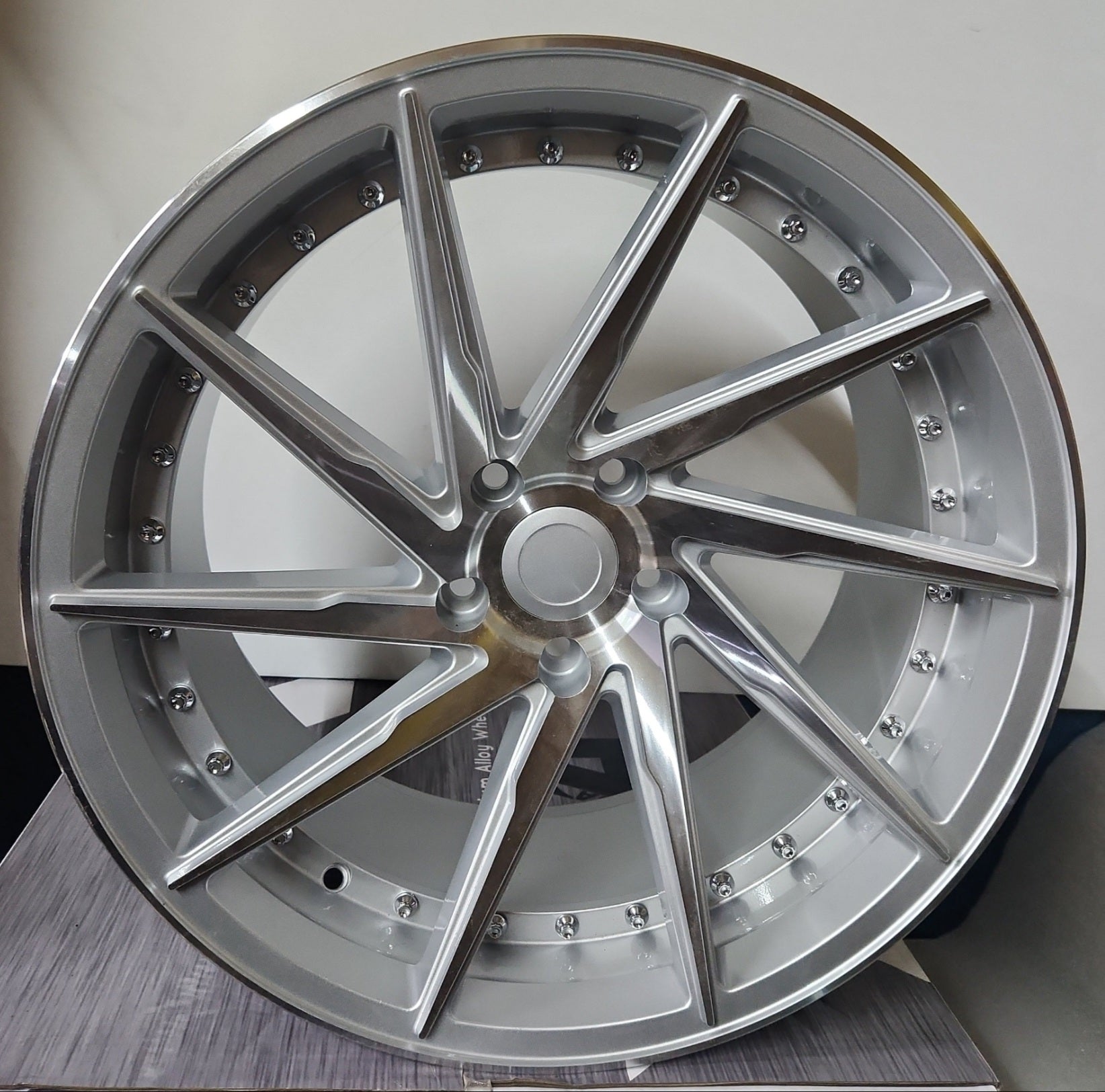 W511 19x9.5 5x114.3  SILVER MACHINED FACE