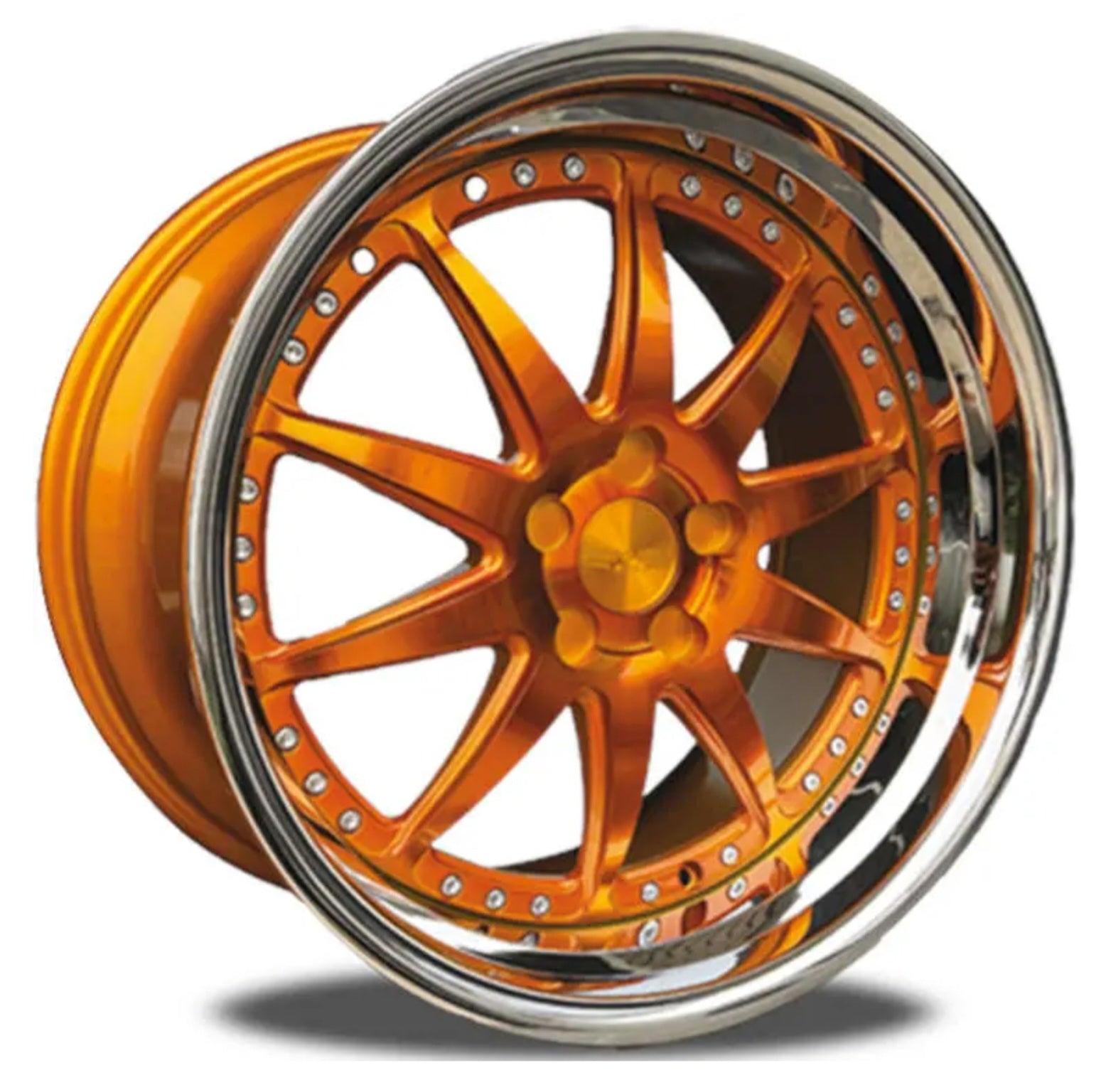 RENNEN CSL1 20x8.5 BLANKMM (5x112 - 5x120) TINTED GOLD CHROME SSL