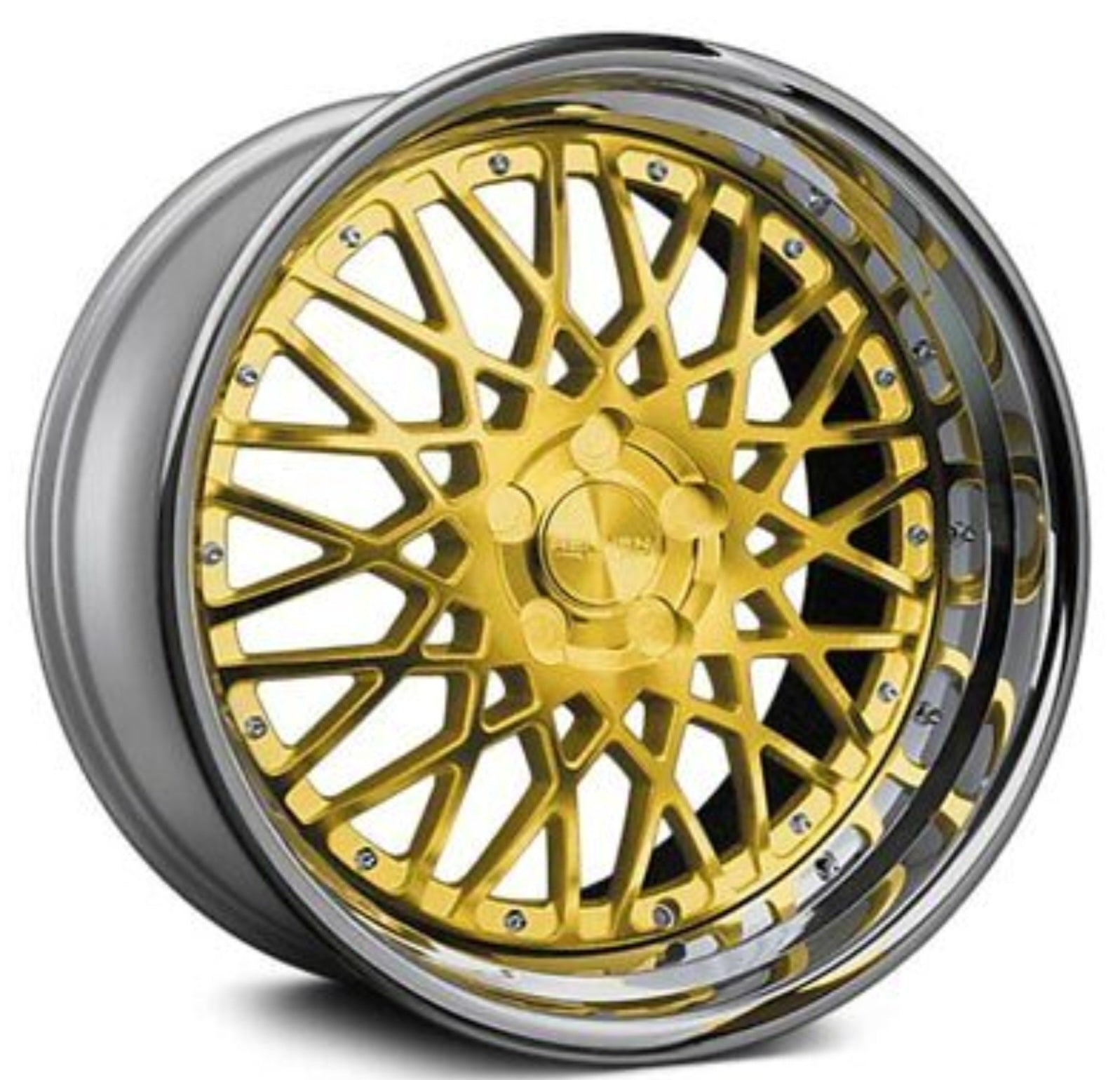 RENNEN CSL5 20x8.5 BLANKMM (5x120 - 5x112) TINTED GOLD/CHROME SSL LIP