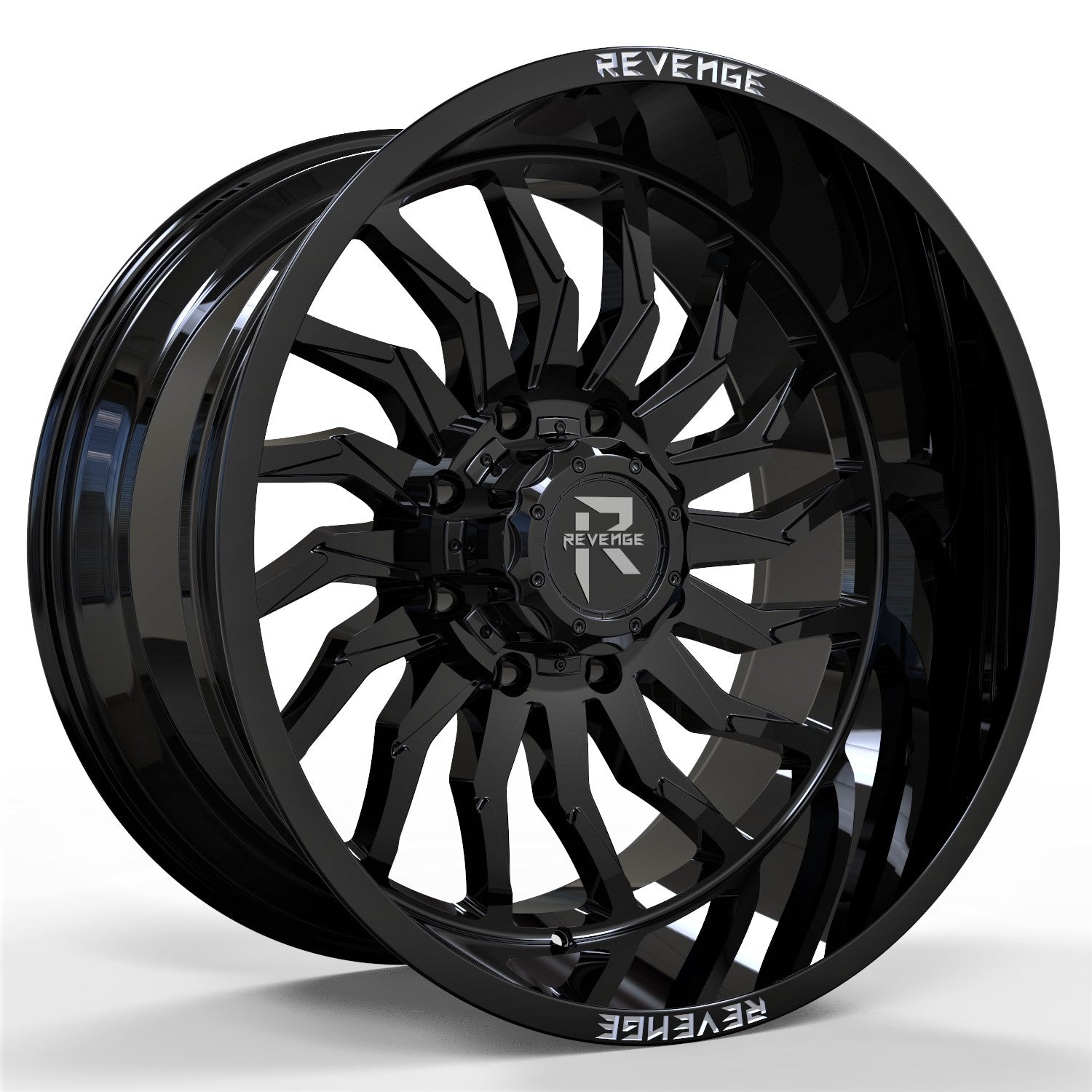 REVENGE RV-204 20X10 8X165.1 GLOSS BLACK