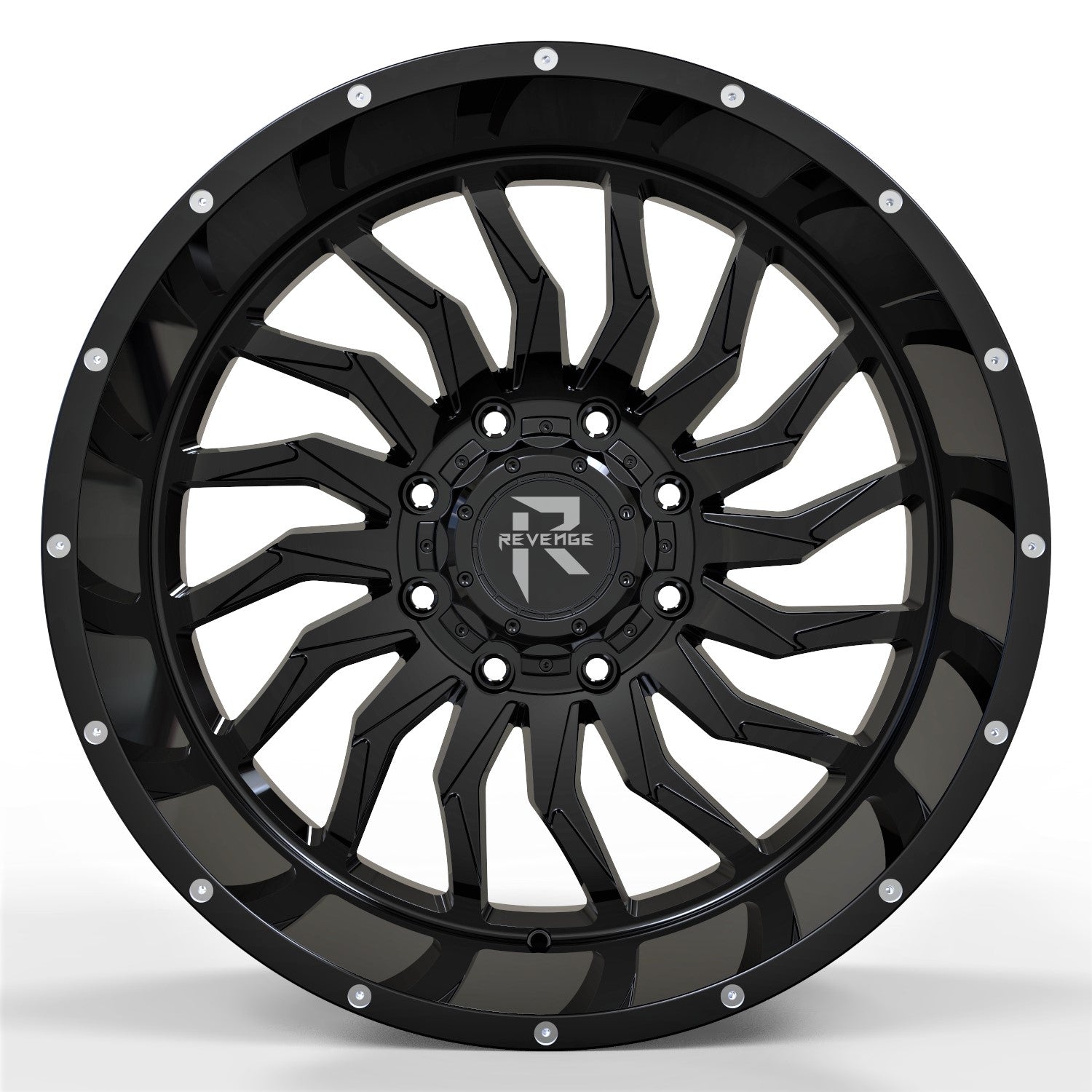 REVENGE RV-204 20X10 8X165.1 GLOSS BLACK