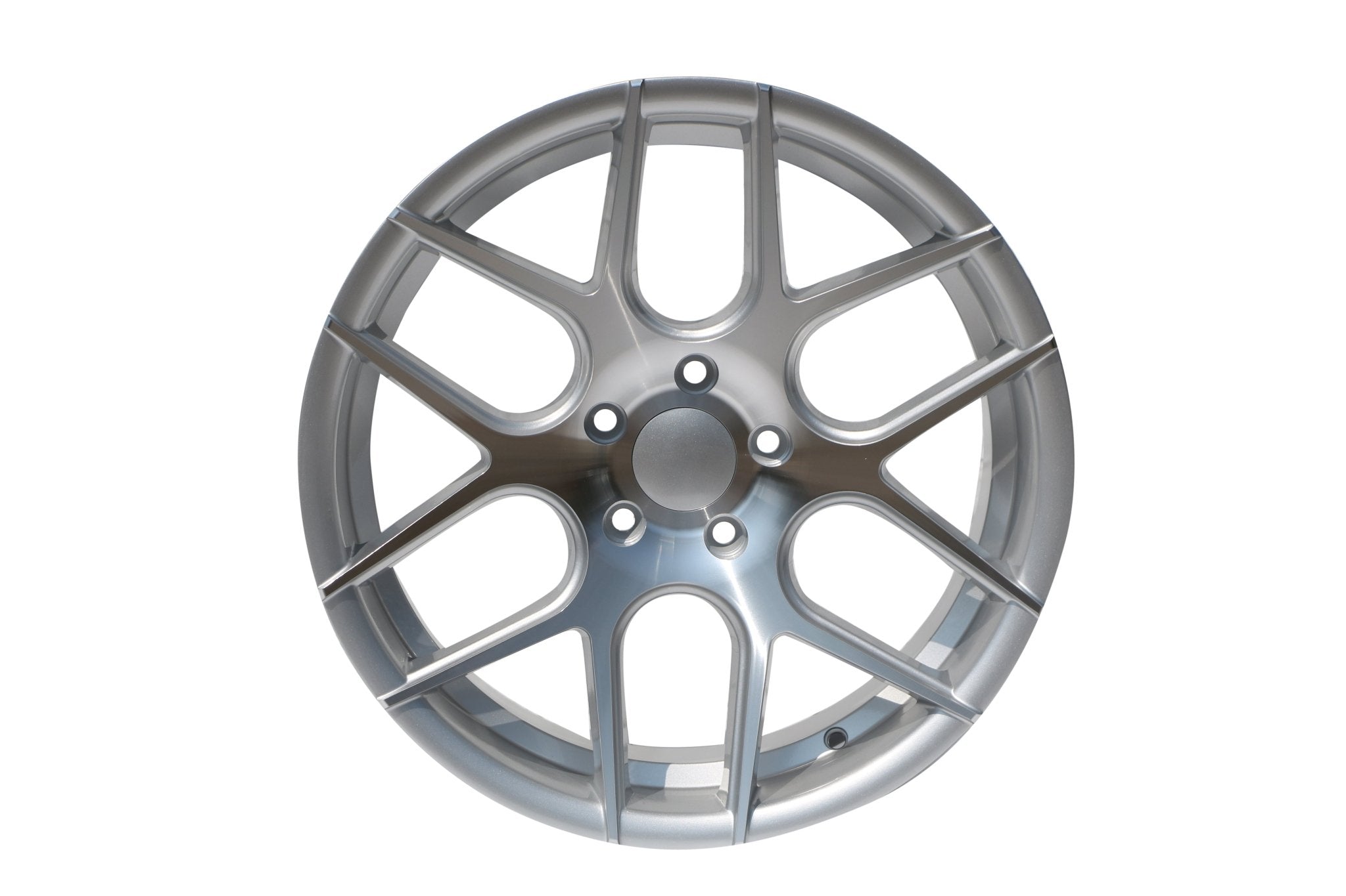 W001 SSA03 Silver Machined Face 18*8.0 ET35 5x114.3 CB73.1  MB-2182 - Logo