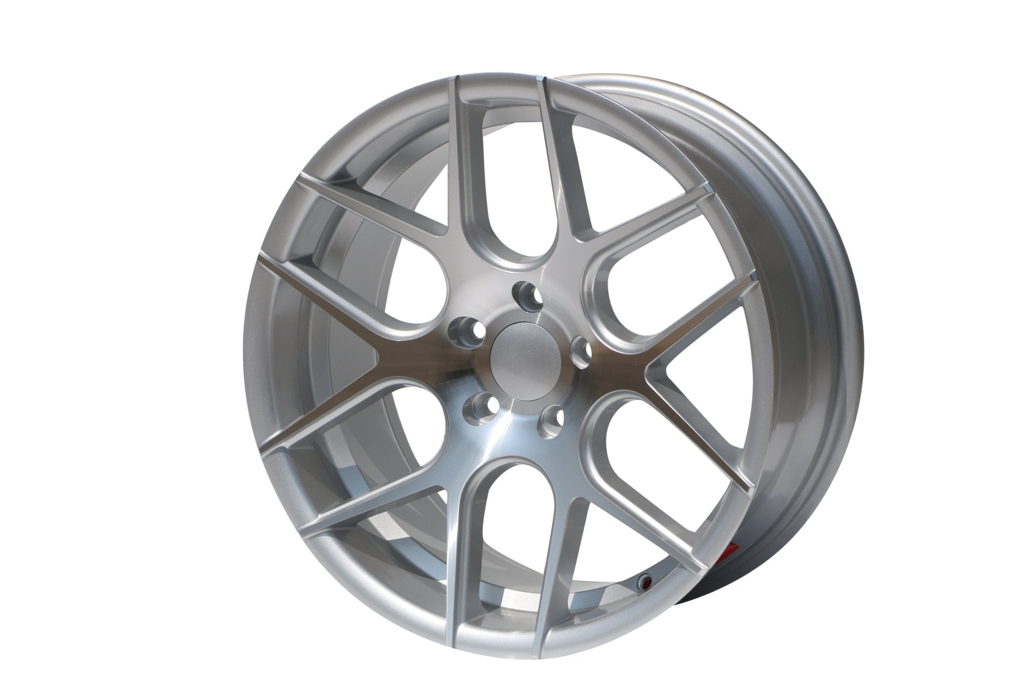 W001 SSA03 Silver Machined Face 18*8.0 ET35 5x114.3 CB73.1  MB-2182 - Logo