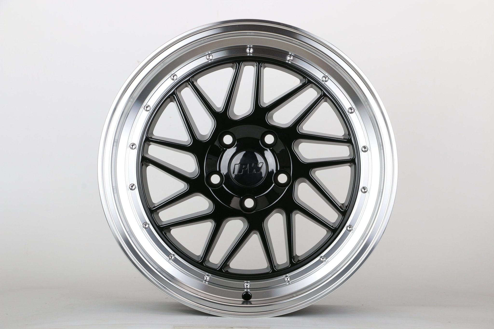 W010 1701 Black Machined Lip 17x8.0 ET35 5x114.3 CB73.1  C030IPW-B