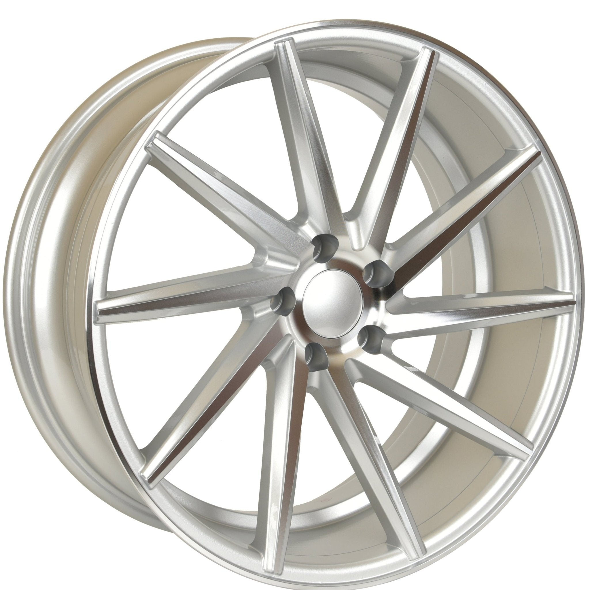 W013 1059 Silver Machined Face 20x8.5 ET35 5x112/114.3 CB73.1  MB-1582