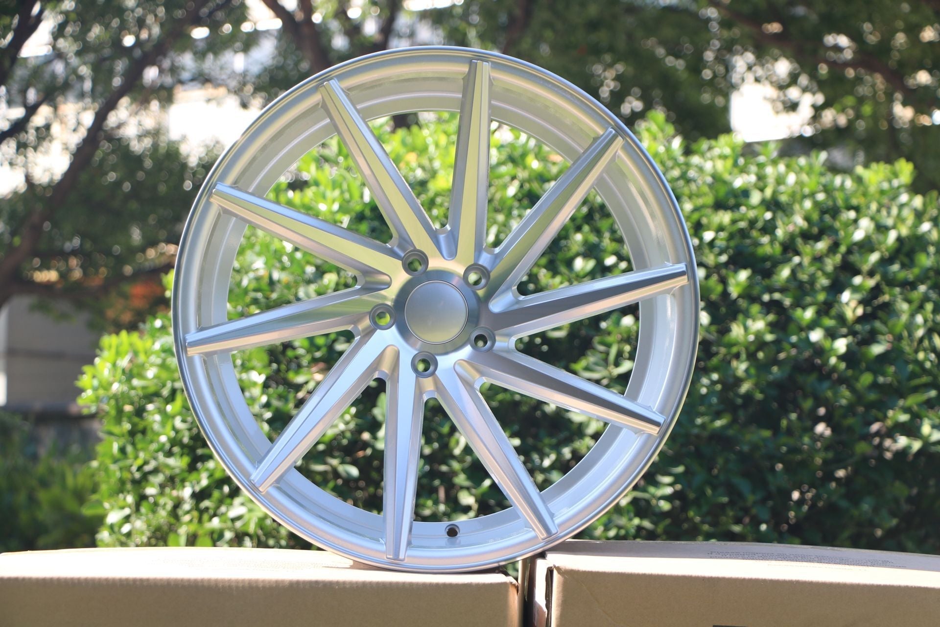 W013 1059 Silver Machined Face 20x8.5 ET35 5x112/114.3 CB73.1  MB-1582
