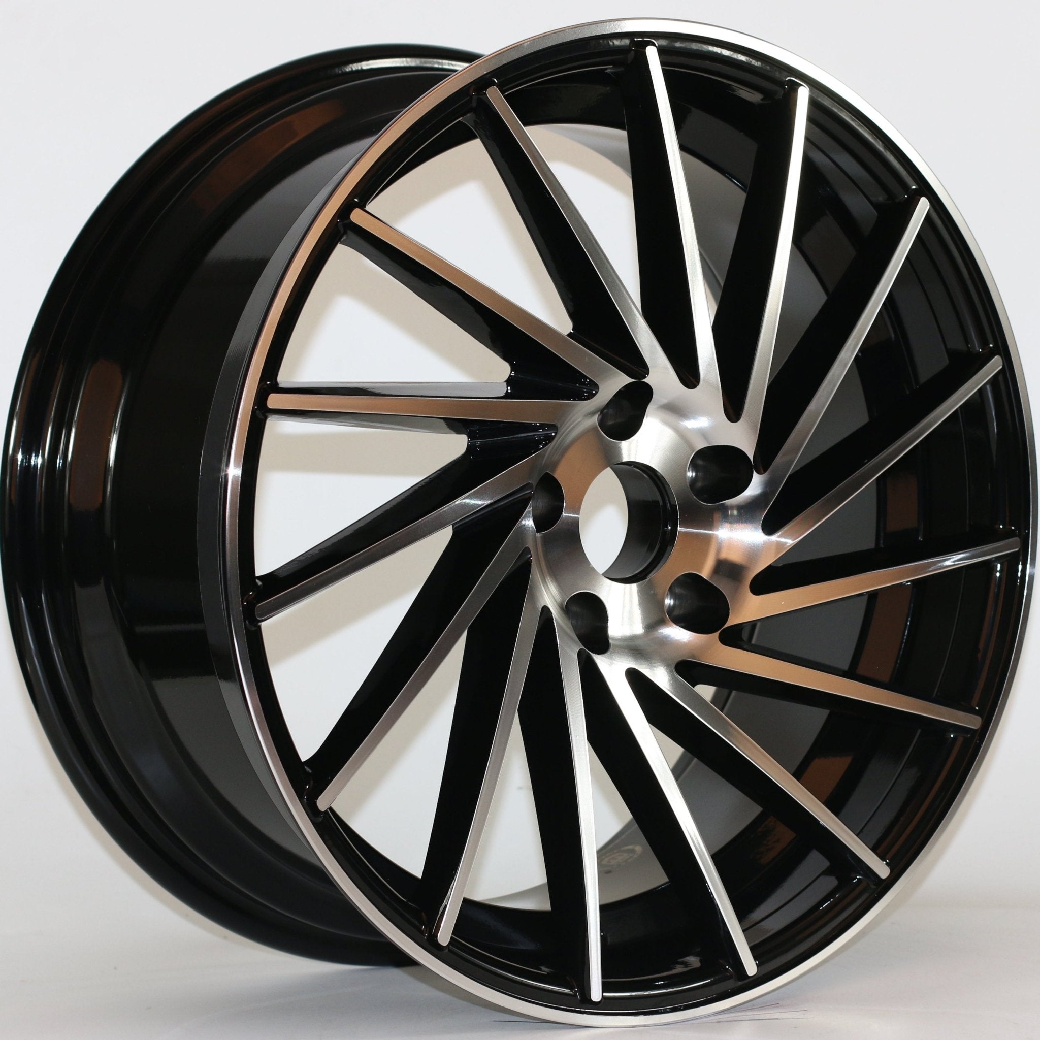 W020 Black Machined Face 18x8.0 ET35 5x114.3 CB73.1 IV-1179