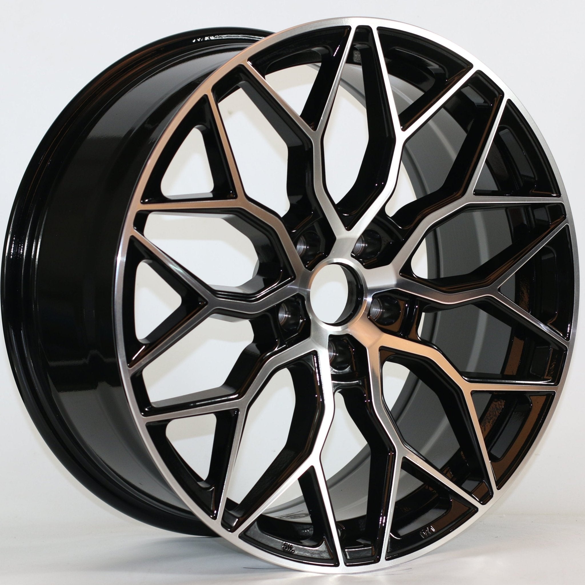 W028 / W1402 XH1024 Black Machined Face 20x8.5 ET38 5x114.3 CB73.1