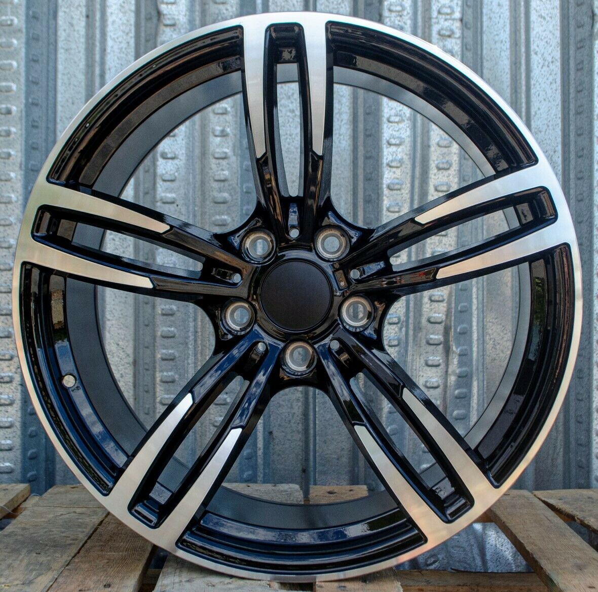 W1121 Black Machined Face 19x8.5 ET35 5x120 CB72.56  C956-B