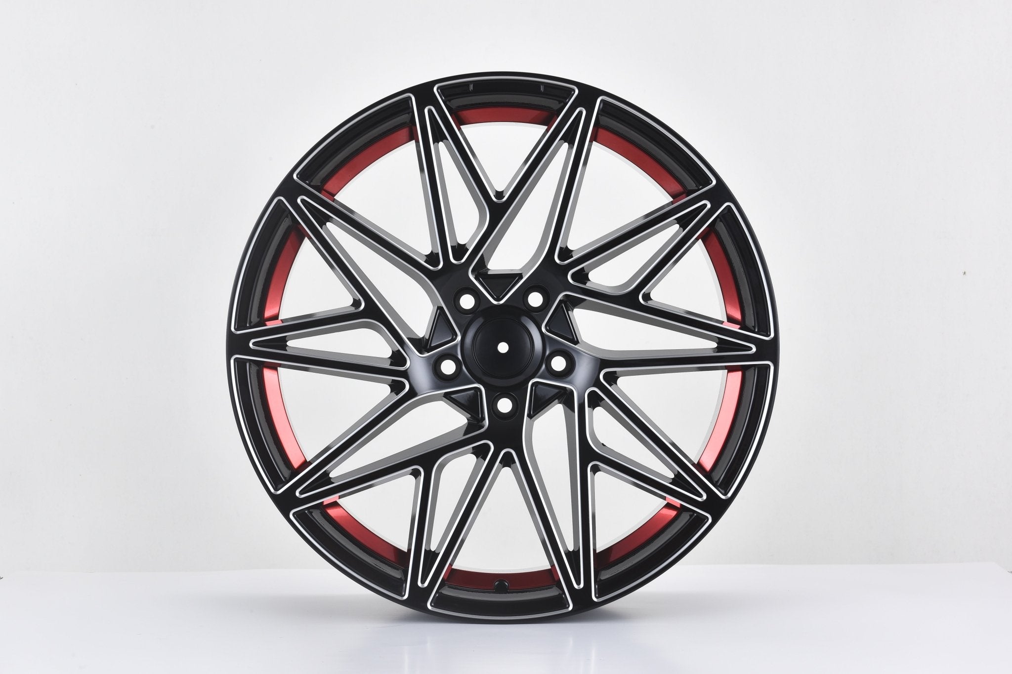W1505 1632 Black Milled Red Window 20x8.5 ET35 5x114.3 CB73.1